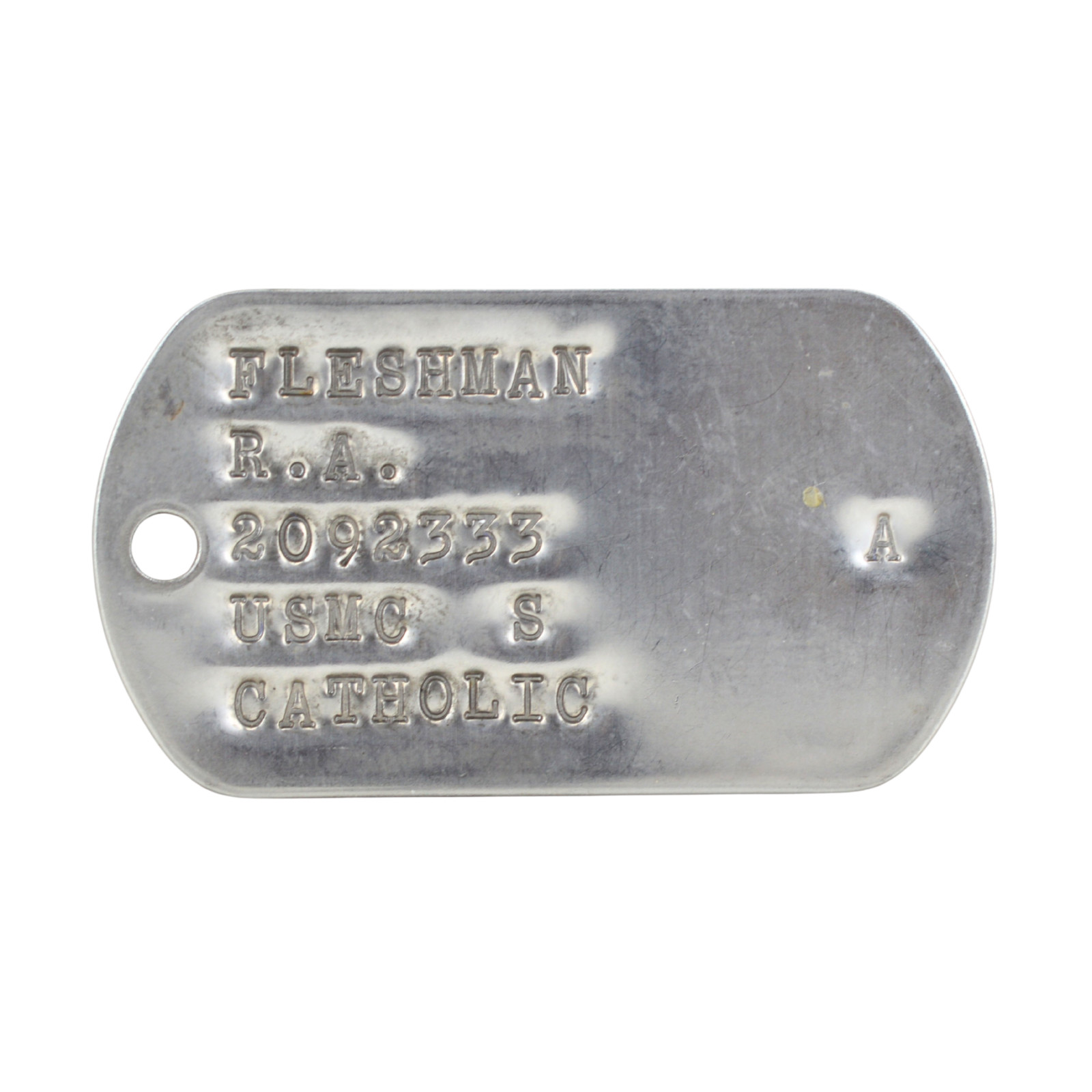Identified Vietnam War USMC WIA/Valor Recipient Recon Marine Dog Tag