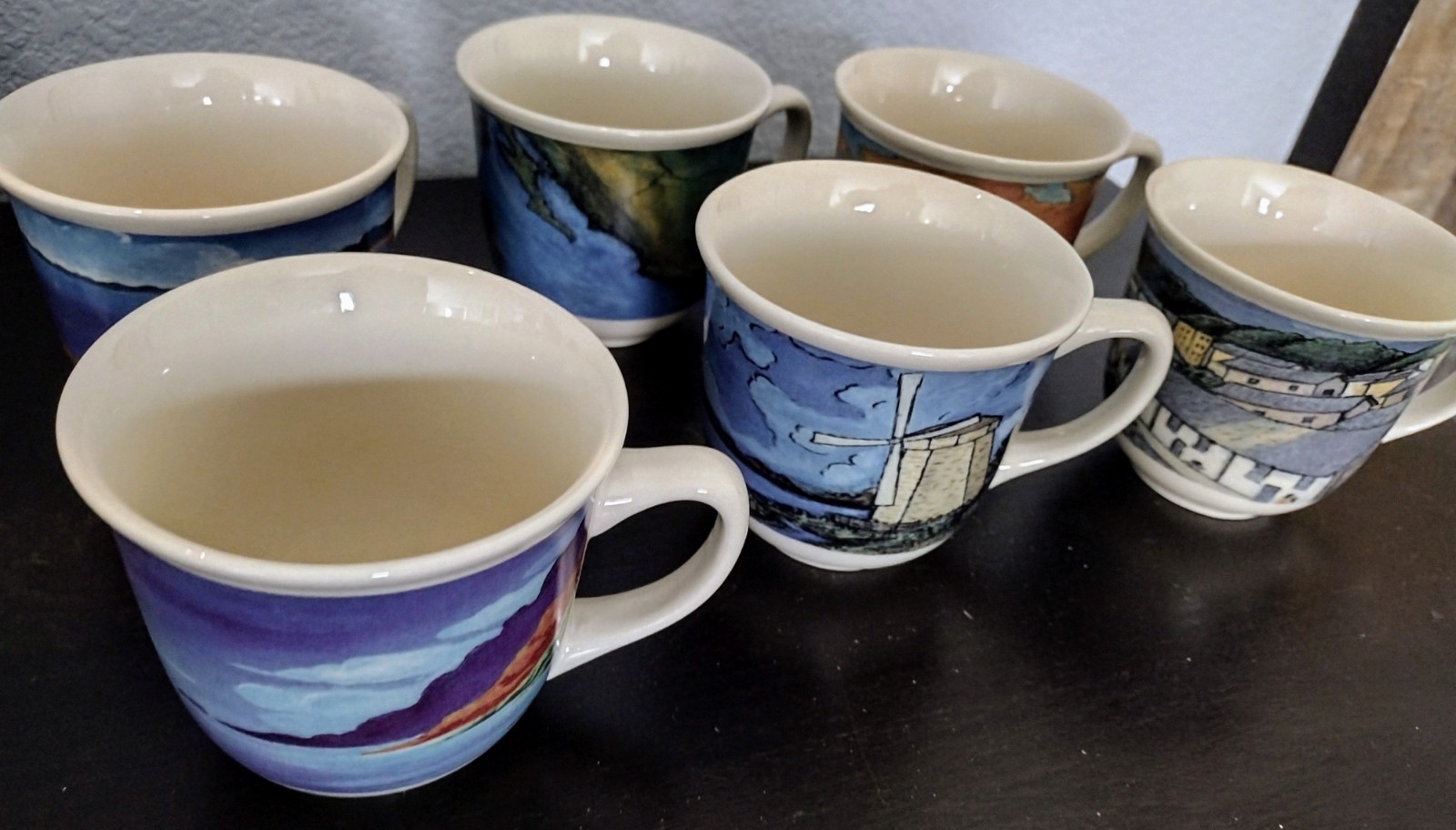 6 Limited Edition Gevalia Country of Origin  Mugs In Original Box New