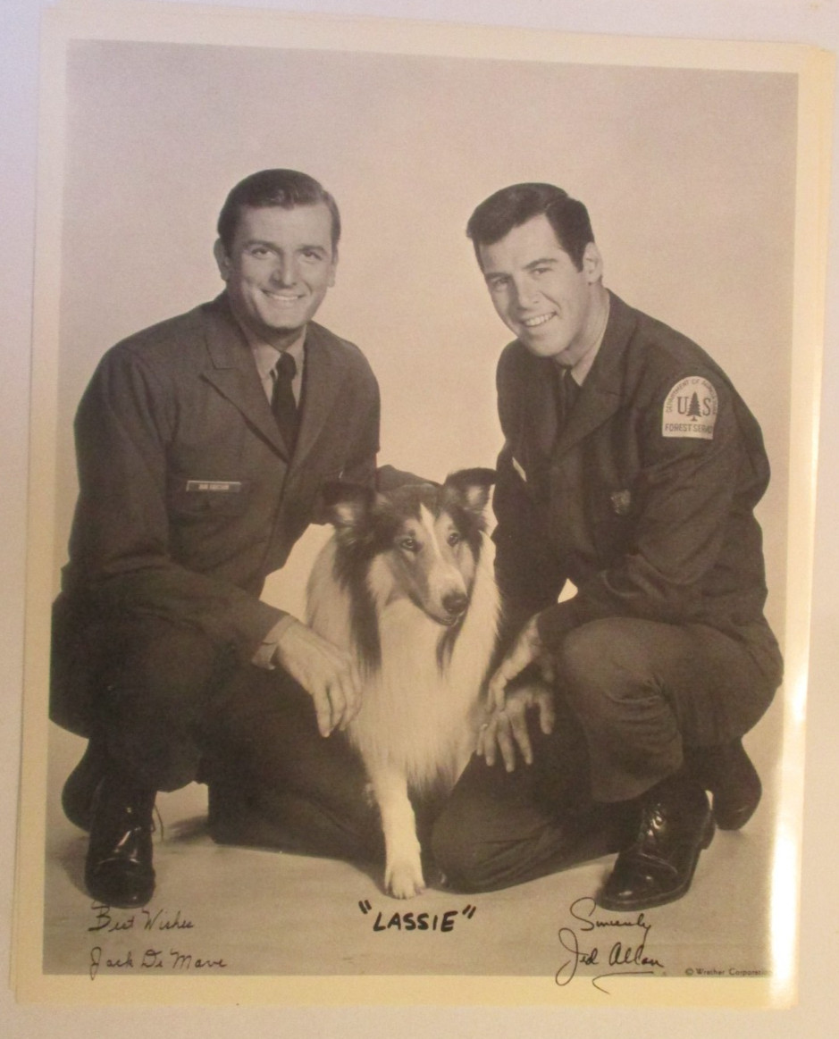 PRESS PROMO PHOTO LIVE EVENT GIVEAWAY 1968 LASSIE TV SHOW LASSIE DOG B&W U81