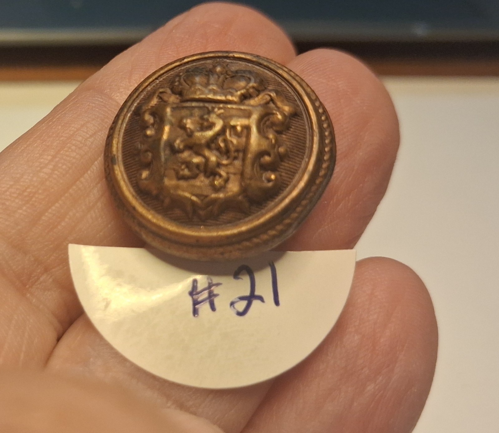 19th Century British Regimental Jacket Button