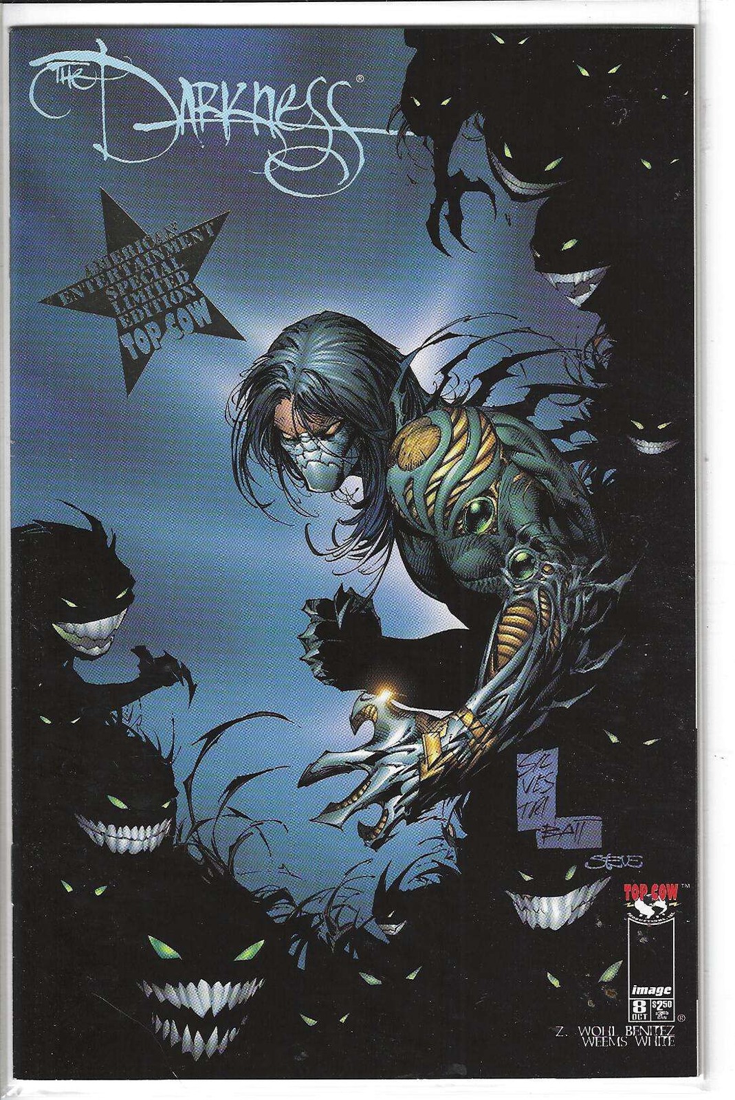 Darkness #8 OCT - American Ent. Spec LTD Edition - IMAGE COMICS GOLD FOIL NM+