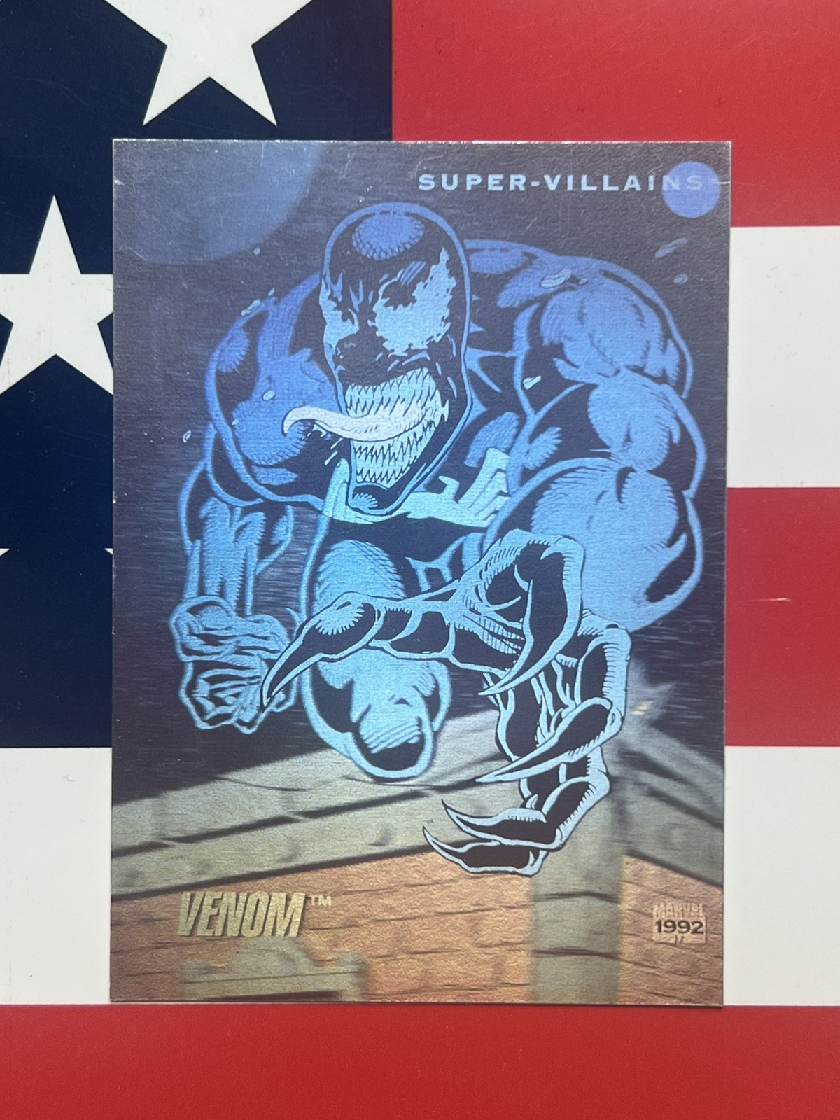 1992 Marvel Universe Venom Hologram Promo Card Advance Comics Impel