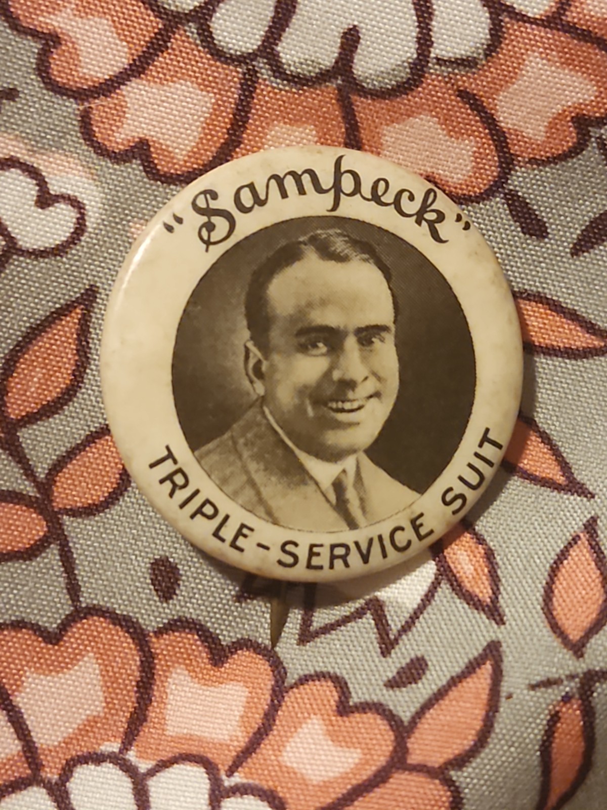 rare 1920\'s DOUGLAS FAIRBANKS Sampeck Triple Suit 1.25\