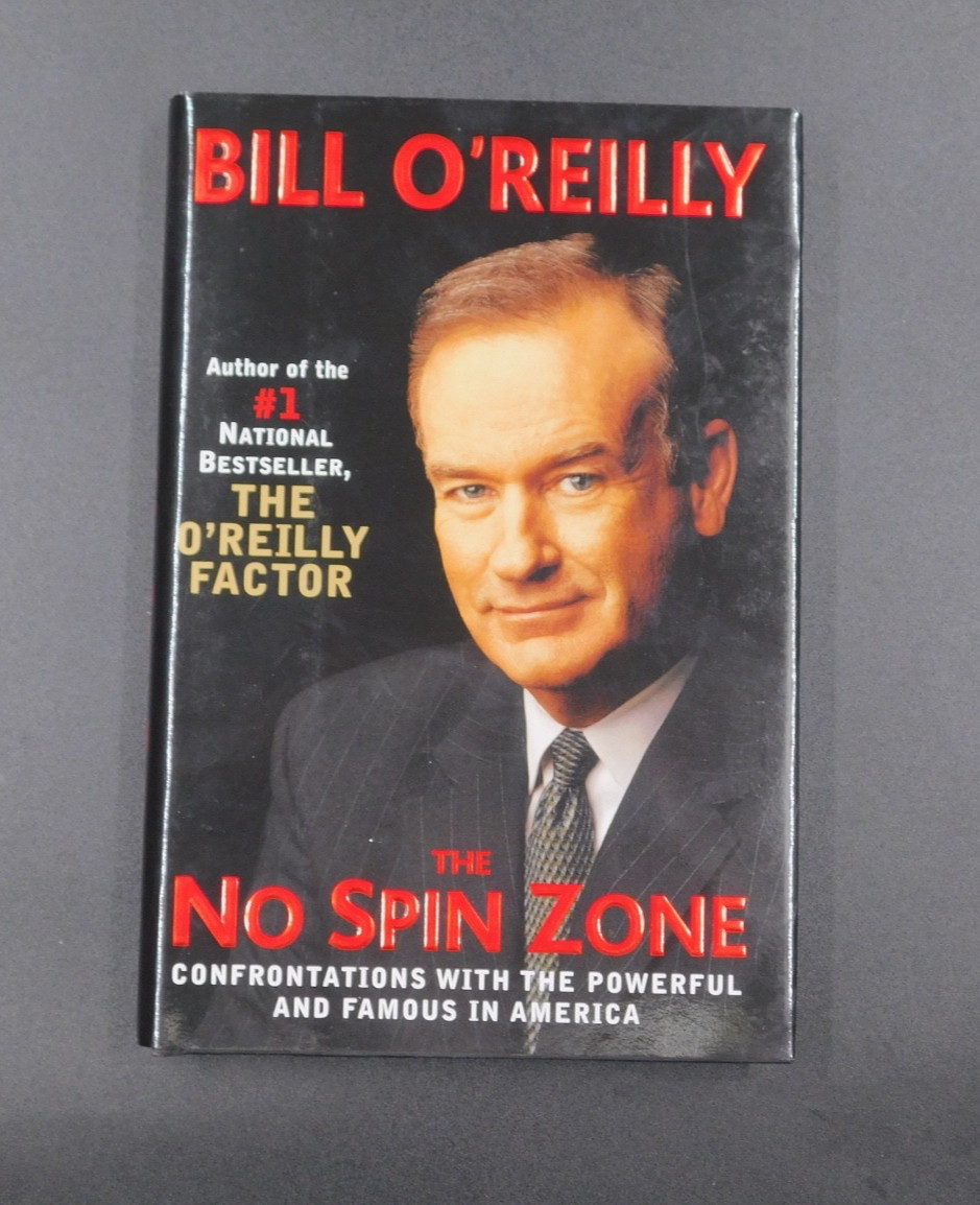 Bill O'Reilly Signed Autographed The No Spin Zone Hard Cover Book JSA COA
