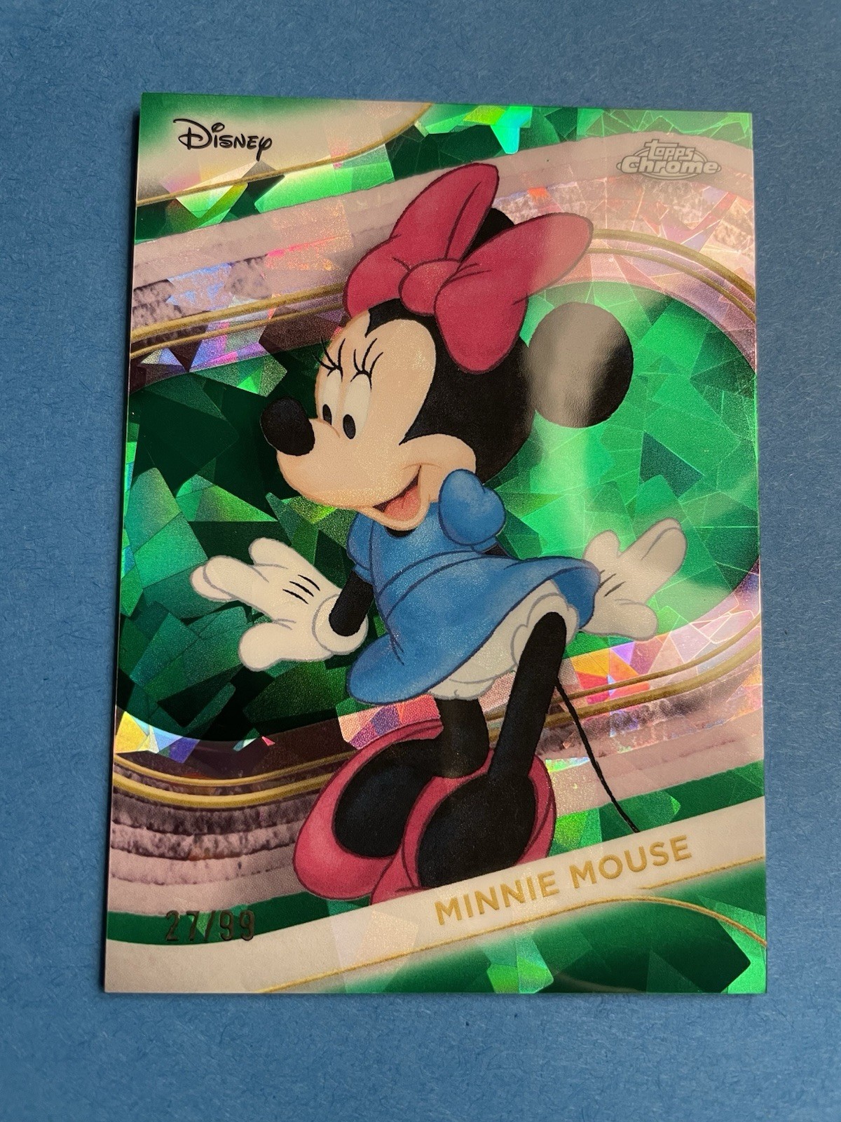 2025 Topps Disney Sapphire #28 Minnie Mouse Green 27/99 🔥