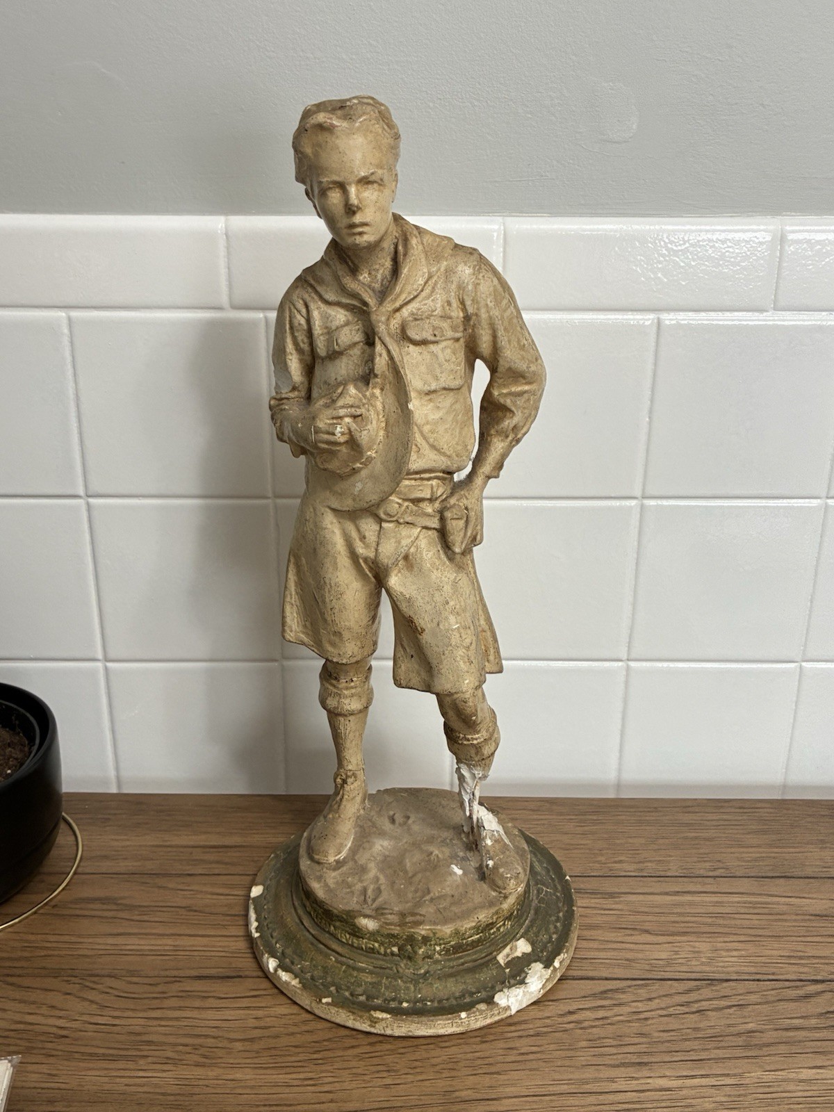 Robert Tait McKenzie Plaster Modello “boy Scout” Antique 1890s Rare