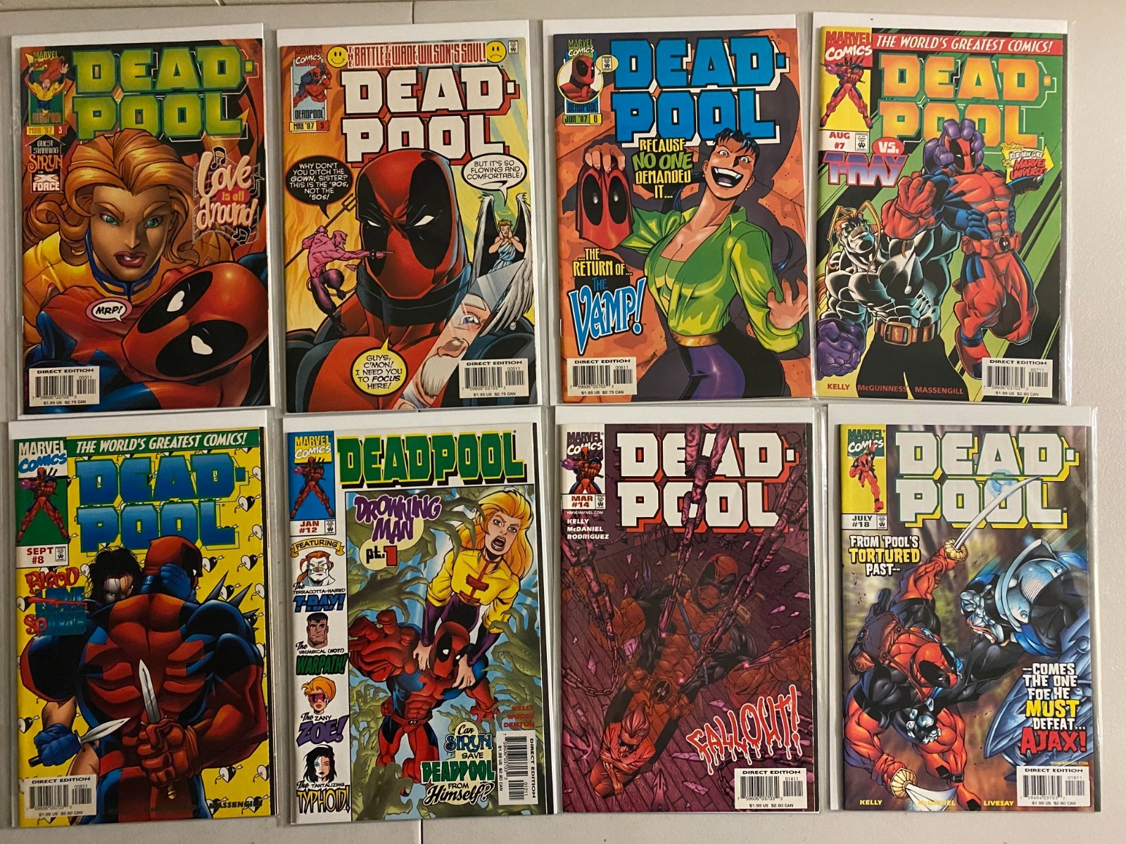 Deadpool lot #3-69 Marvel 1st Series (8.0 VF) 35 different books (1997 to 2002)