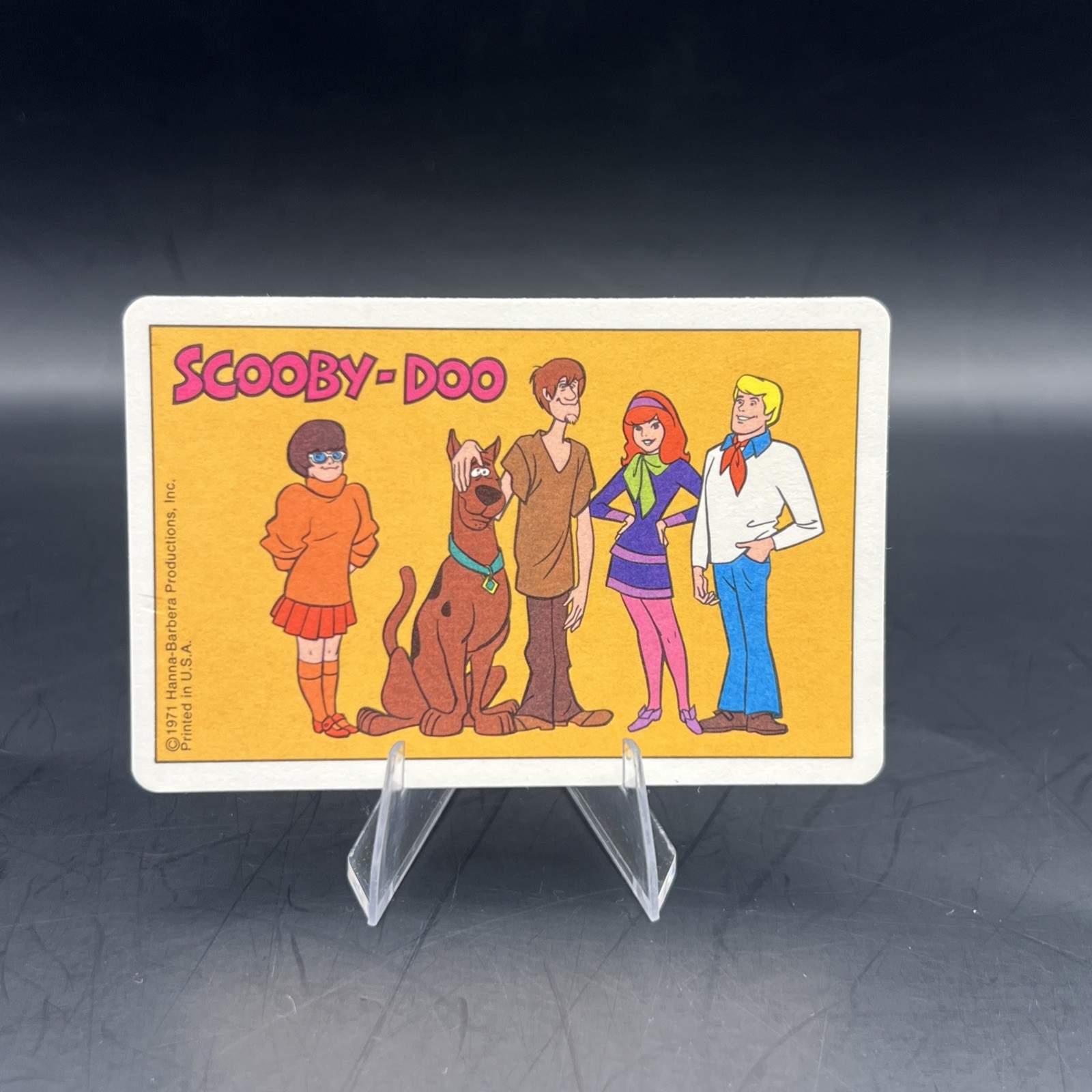 SCOOBY-DOO ROOKIE CARD RC 1971 MATTEL COMIC CARTOON CARDS EXTREMELY RARE CARD