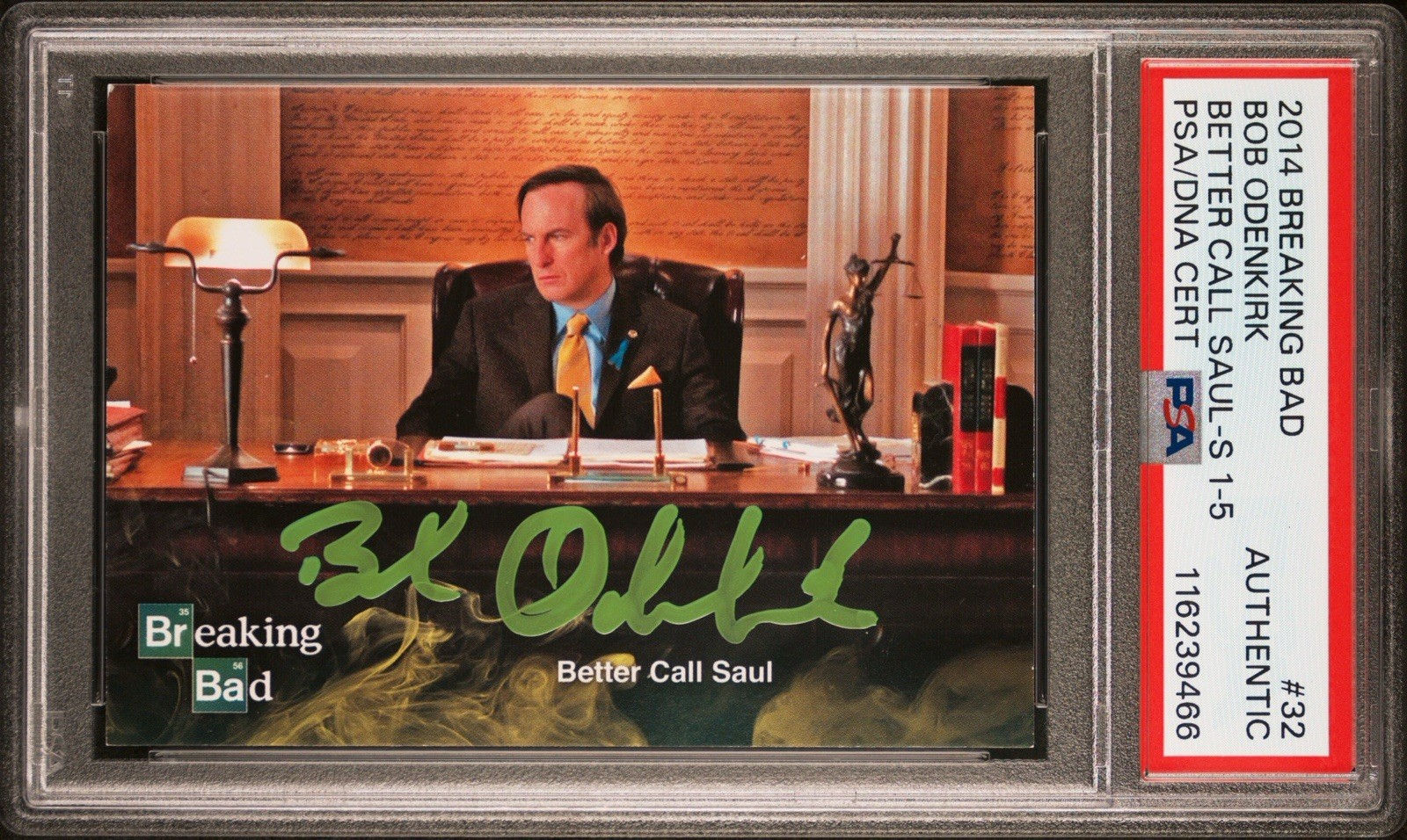 Bob Odenkirk 2014 Breaking Bad Better Call Saul #32 Rookie Autograph PSA POP 2