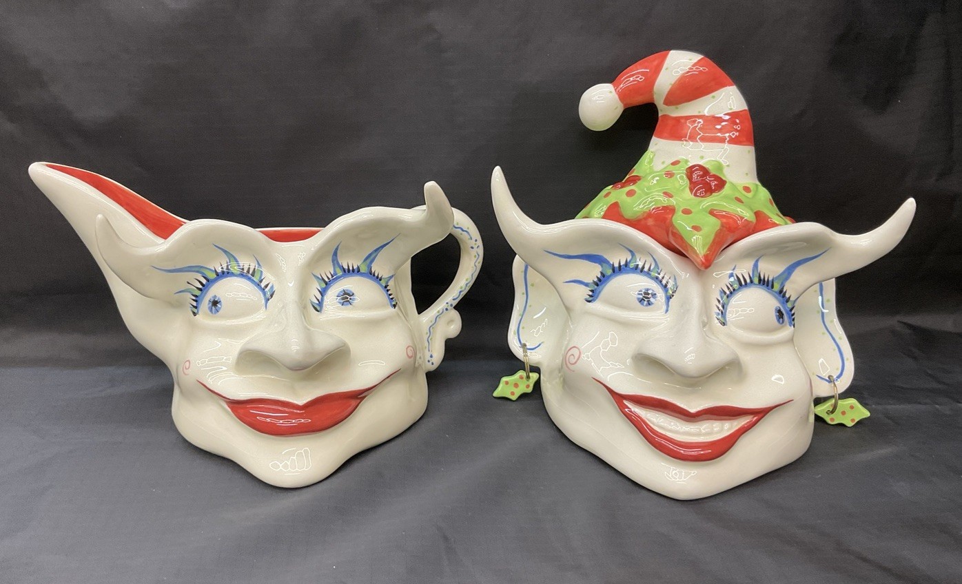  Vintage Handcrafted Mark Switzer Cream & Sugar Set Switzer Silvestri