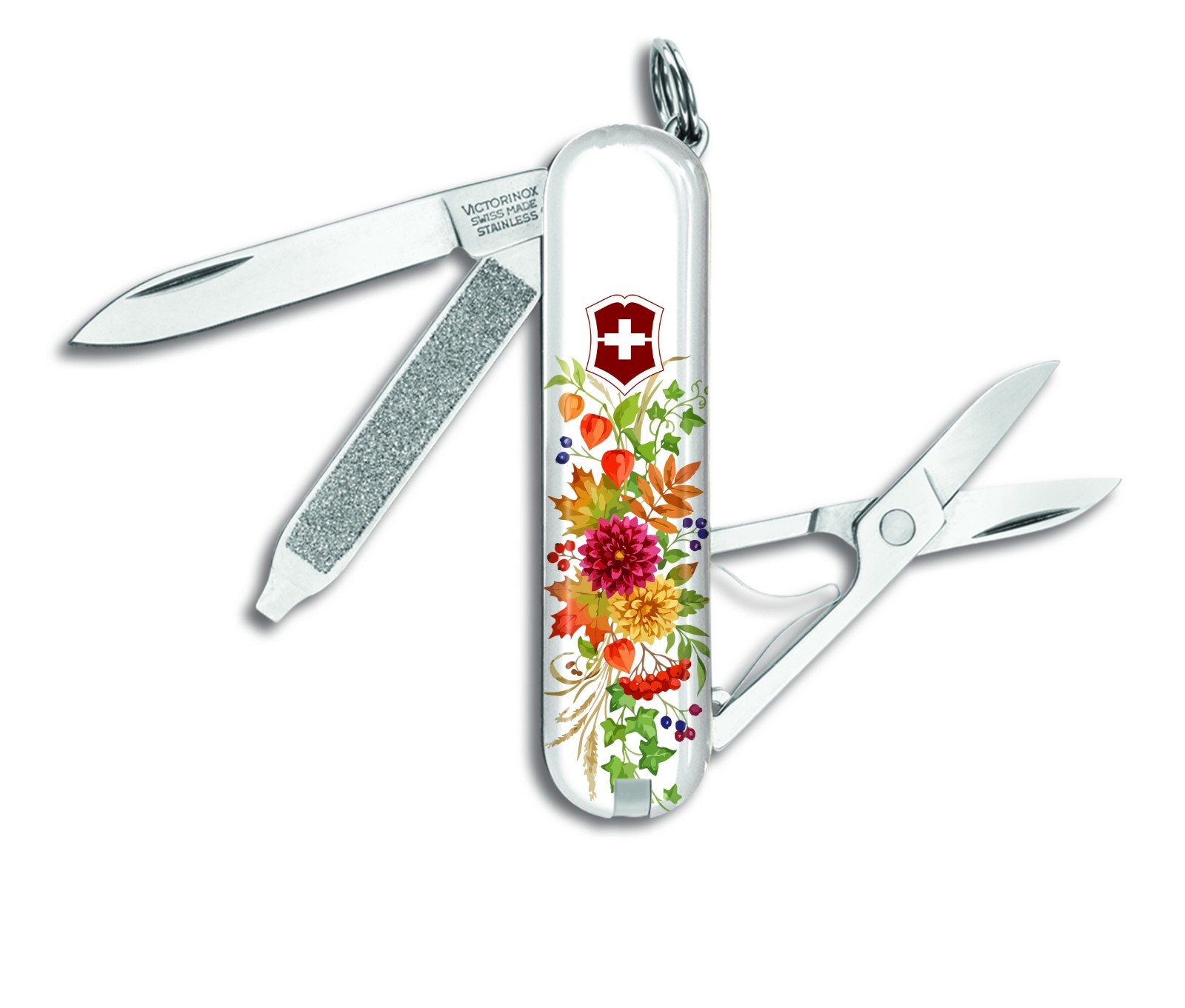 Victorinox Swiss Army FALL AUTUMN WATERCOLOR LEAVES CLASSIC SD Knife Multi Tool