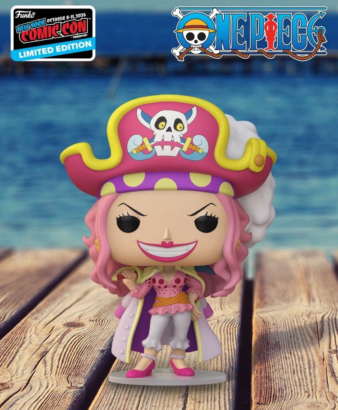 NYCC 2026 One Piece - Young Big Mom OFFICIAL CON STICKER in hand FUNKO POP