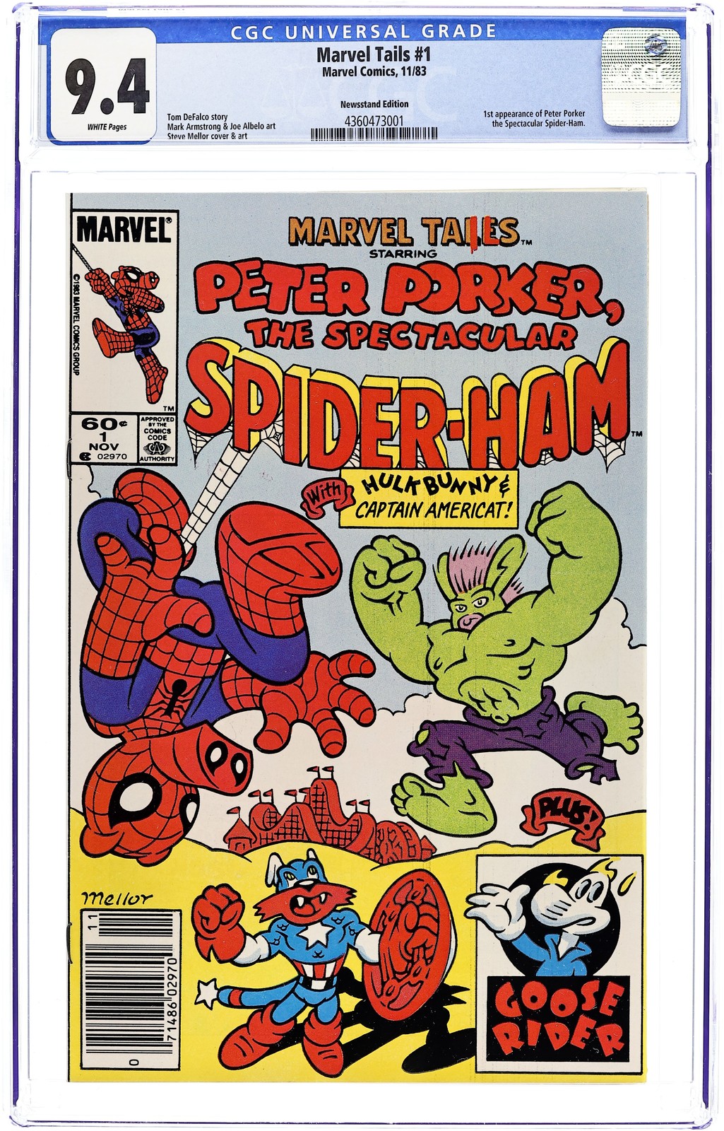 Marvel Tails 1N CGC 9.4 Newsstand 1983 4360473001