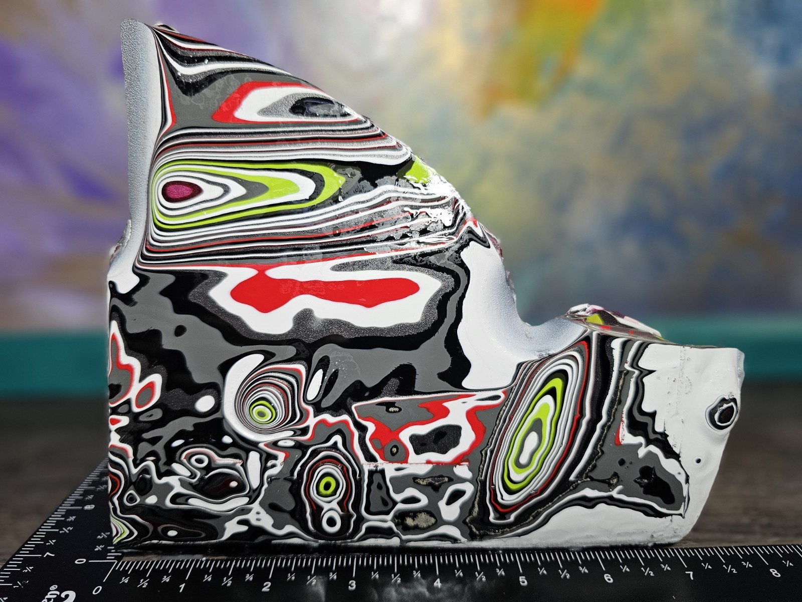 Genuine Fordite Jewelry Grade Rare Colors Prime Motor City Agate Blanks/Cabbing
