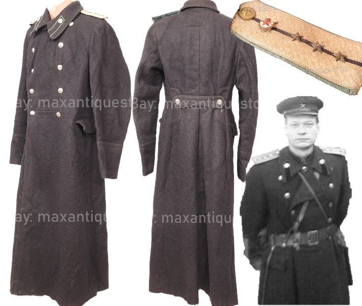 Railway Uniform Greatcoat Overcoat 1943 Size 48 50 M L WWII Soviet Russian Rare