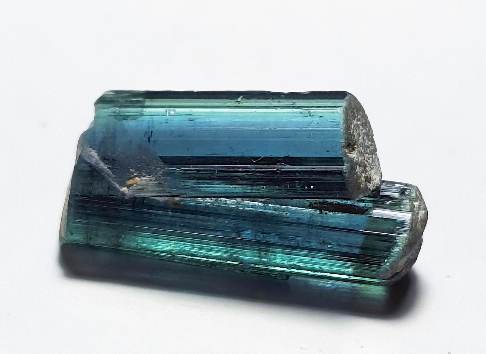 Indicolite Colour Terminated Tourmaline Clean Crystal - 14 carats