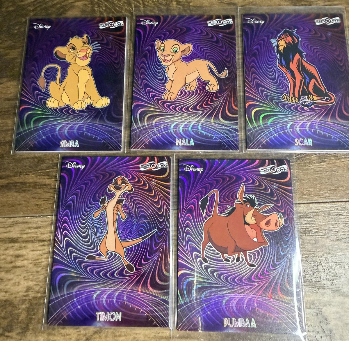 Disney Lion King Simba Nala Scar Timon Pumbaa Legacy Trading Card Lot 5 Hologram