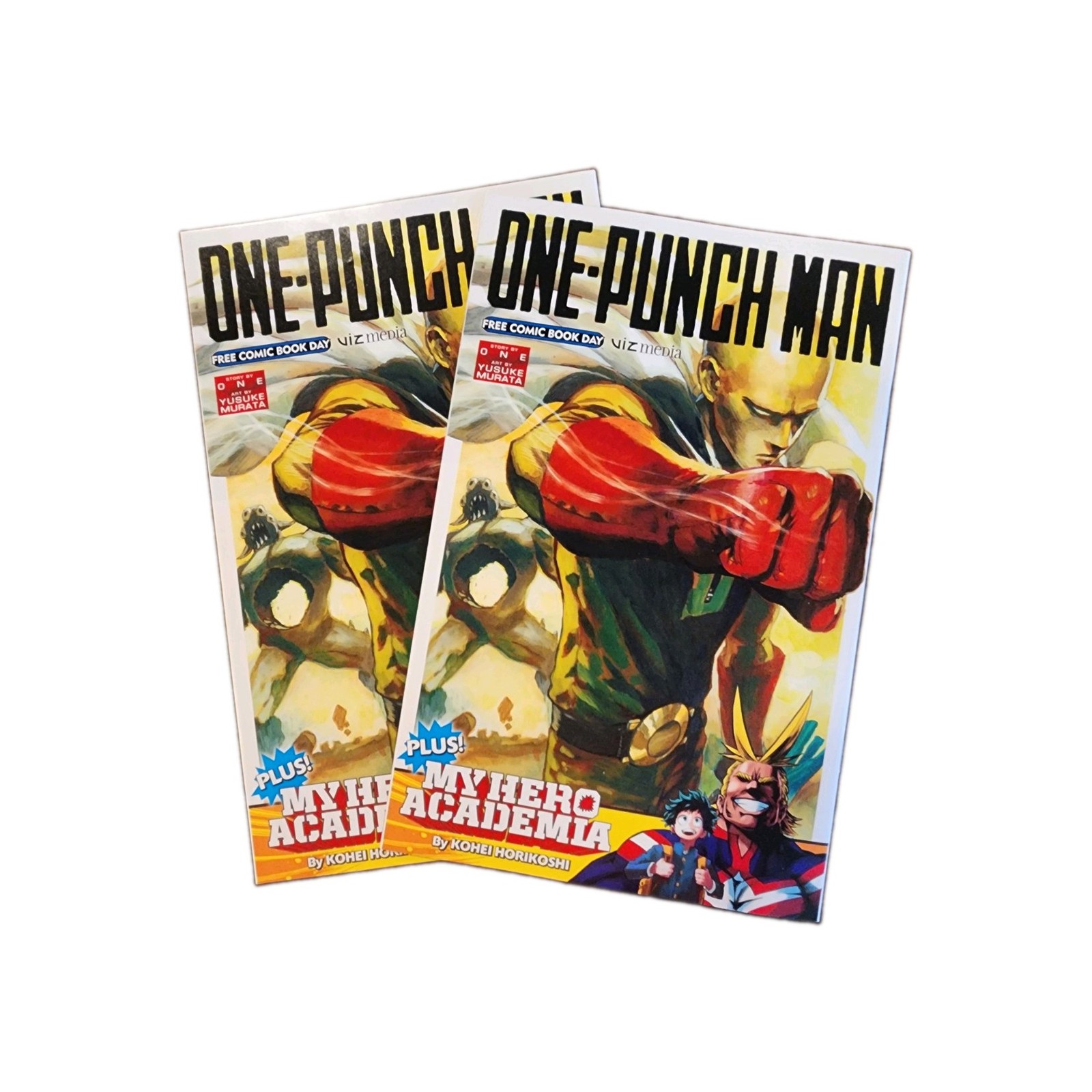 One-Punch Man My Hero Academia FCBD Free Comic Book Day 2 BOOK LOT (2 COPIES).