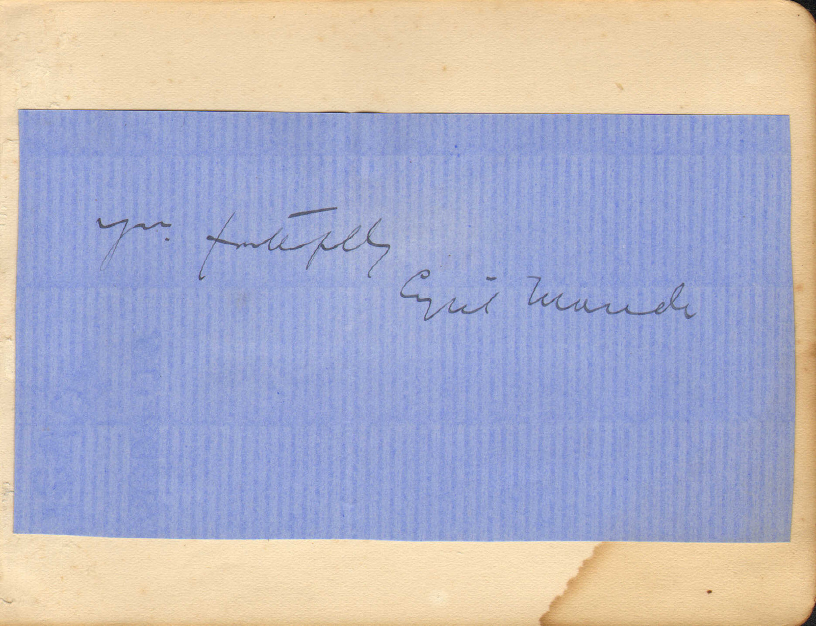1930s autograph \