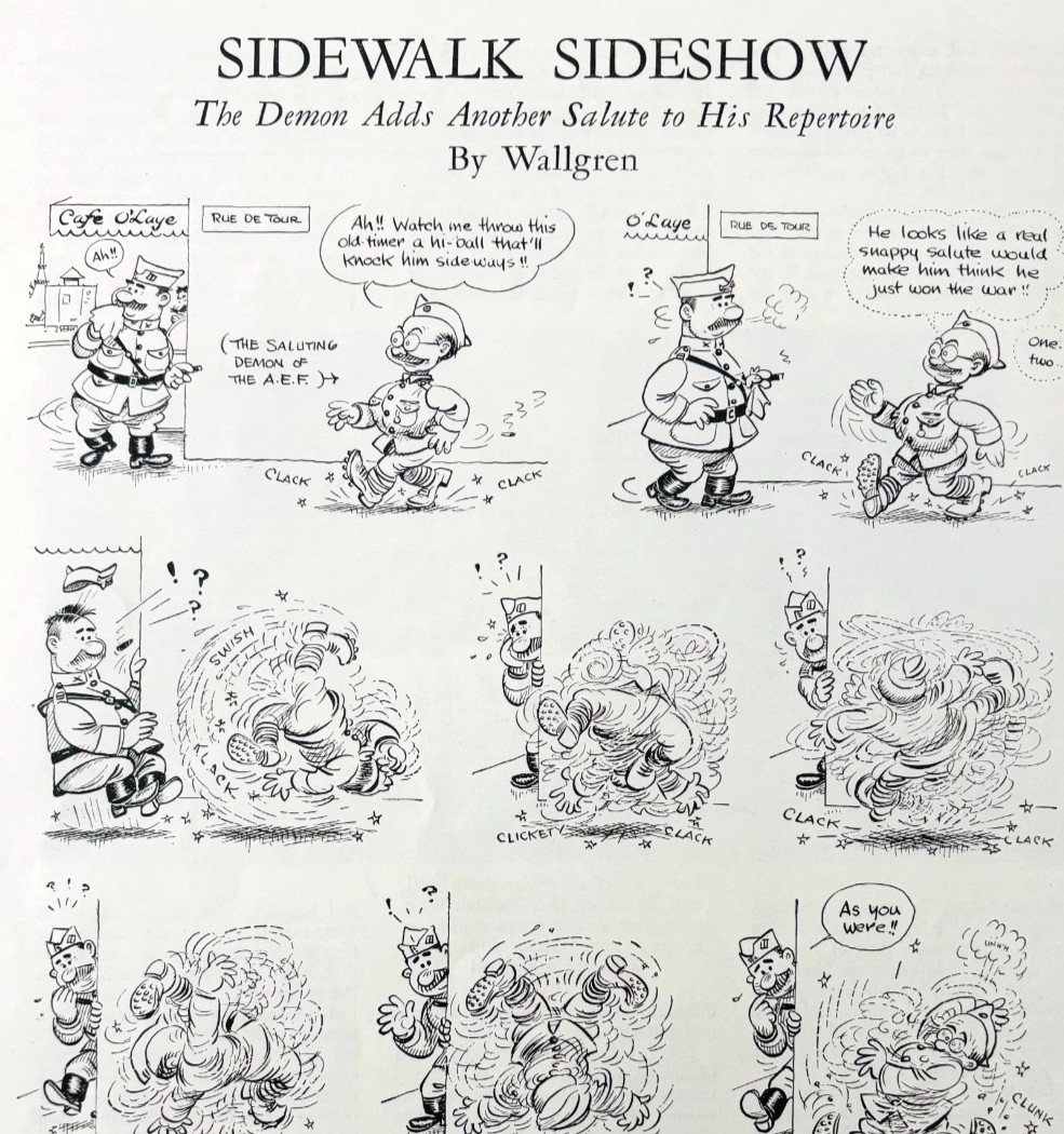 1938 Wallgren American Legion Full Page WW1 Cartoon AEF Soldier Comic DWD23A