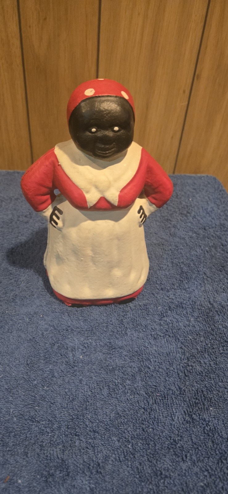 Vintage Historical Surup Advertising Cast Iron Figural Coin Bank 7.5\