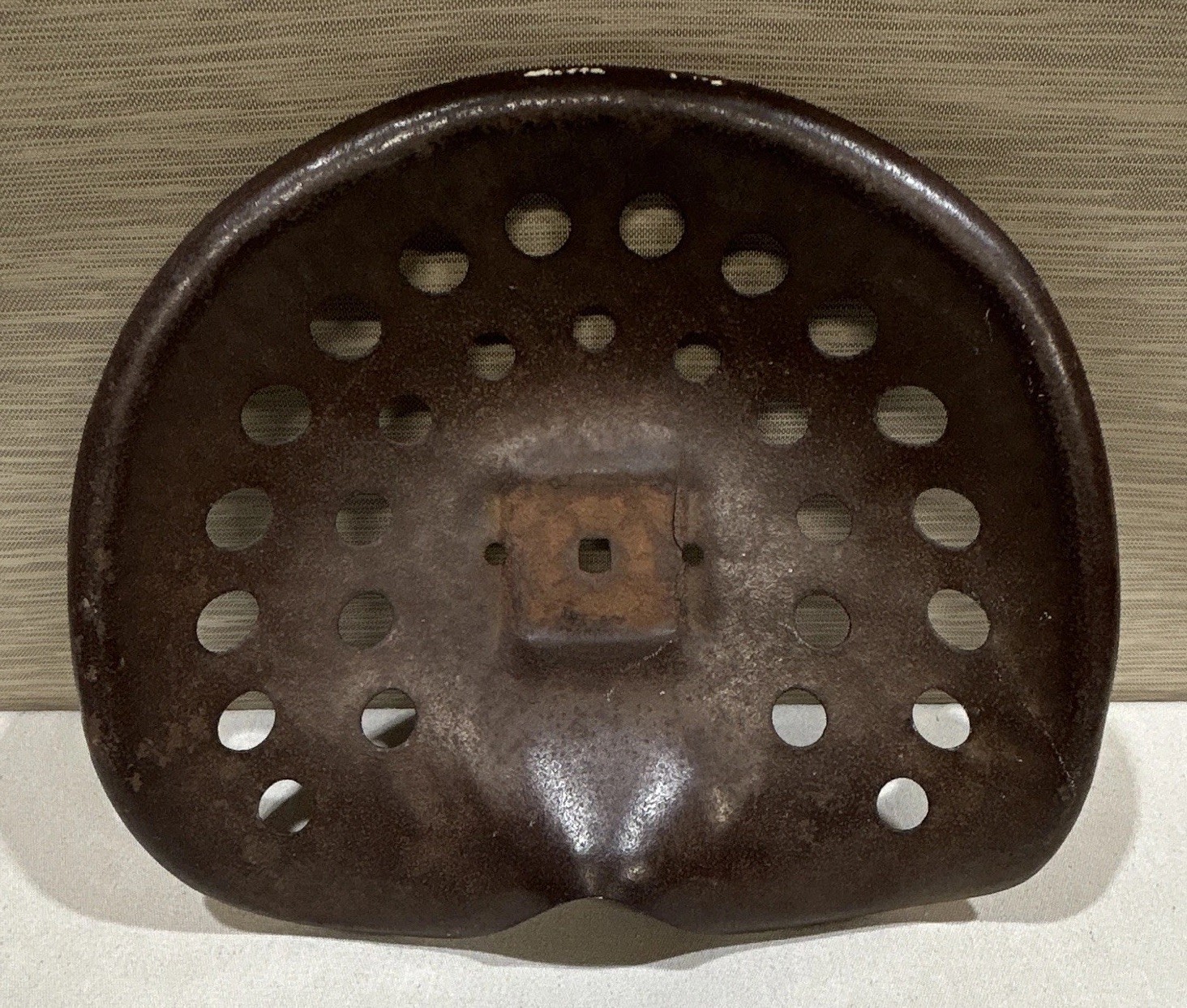 Vintage /Antique Pressed Steel Tracto Seat-Farm Implement Seat -Patina Decor