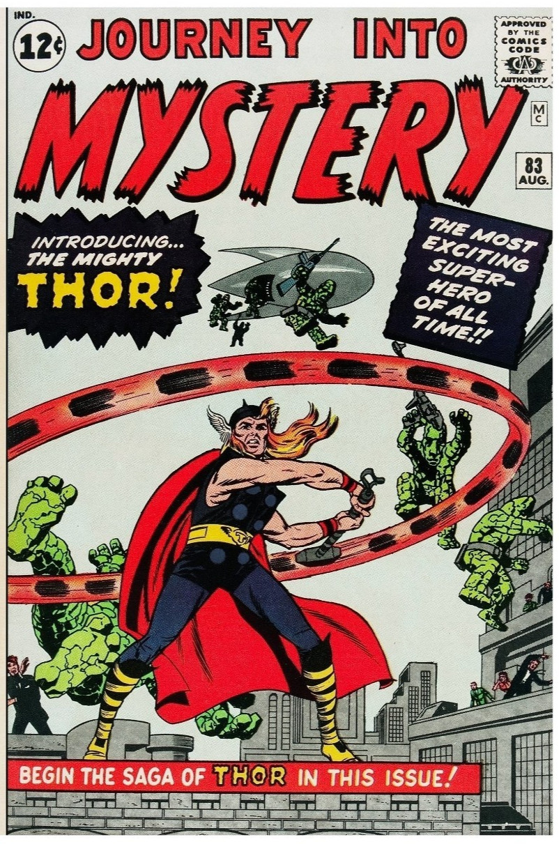Me$$age or Offer Facsimile reprint covers only to Journey Into Mystery #83 Thor