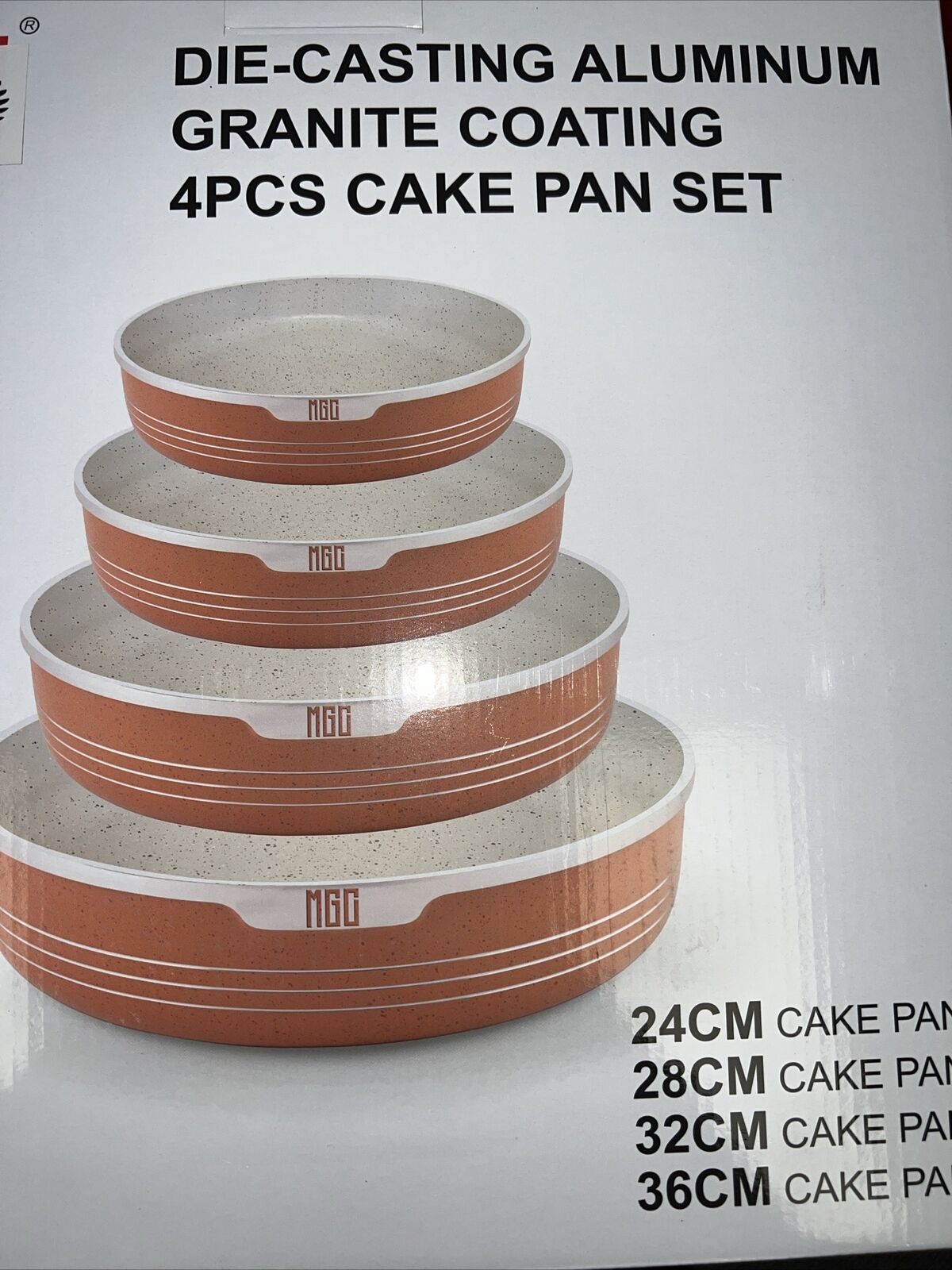 4PCS ALUMINUM CAKE PAN SET 