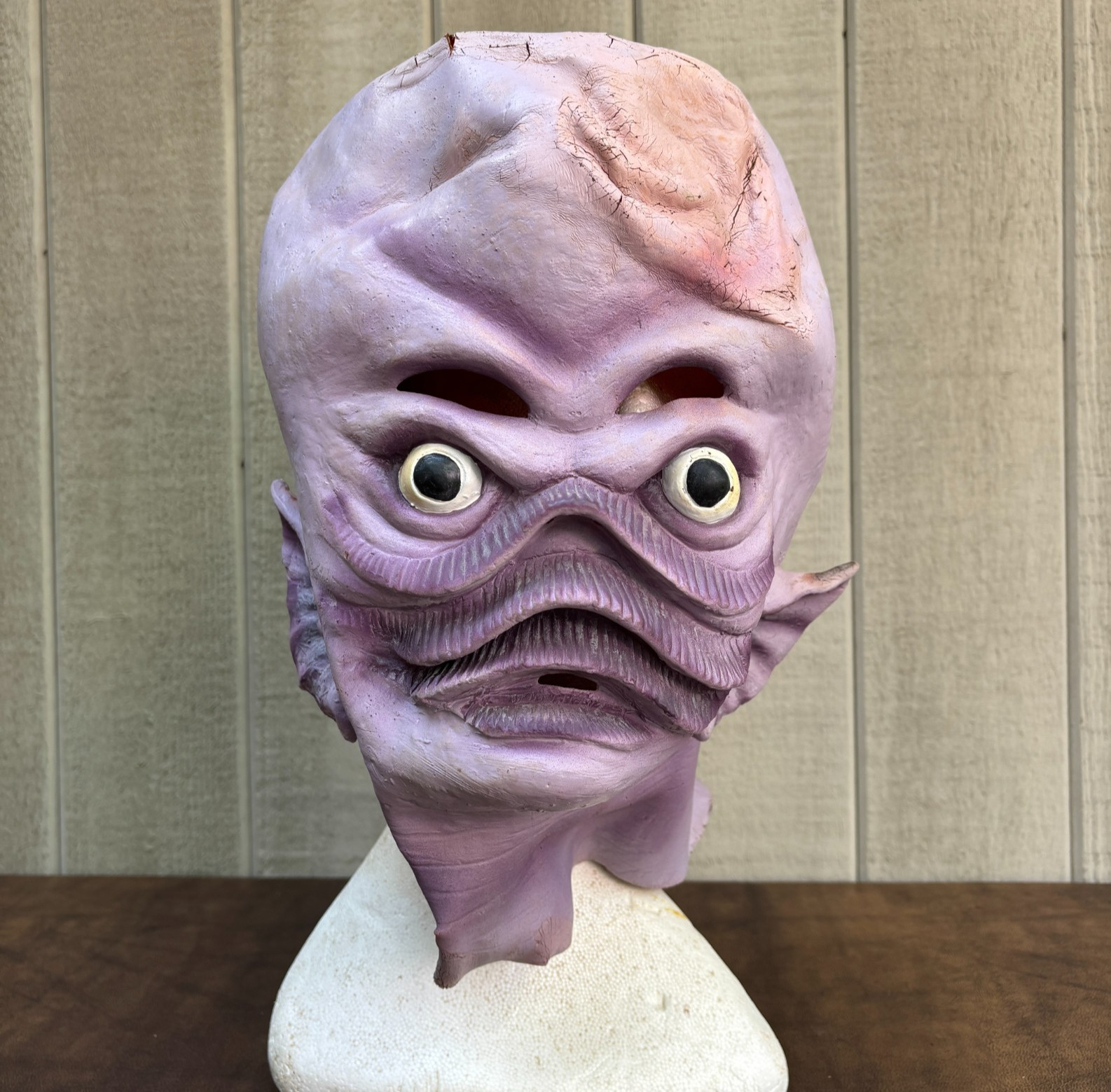 Vtg 1996 MGM Outer Limits Keeper Of The Purple Twilight IKAR Latex Mask READ