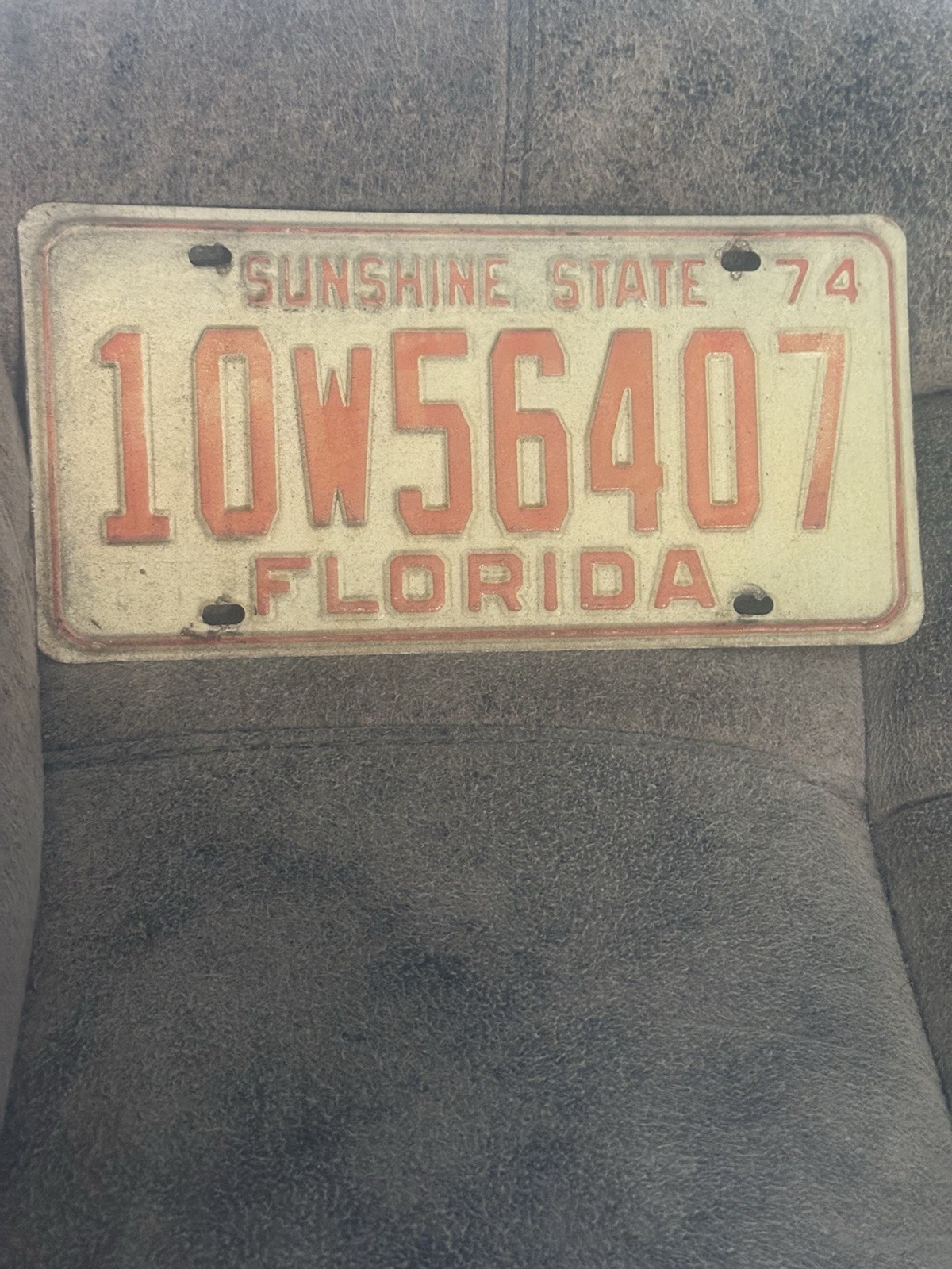 VINTAGE 1974 FLORIDA LICENSE PLATE - 