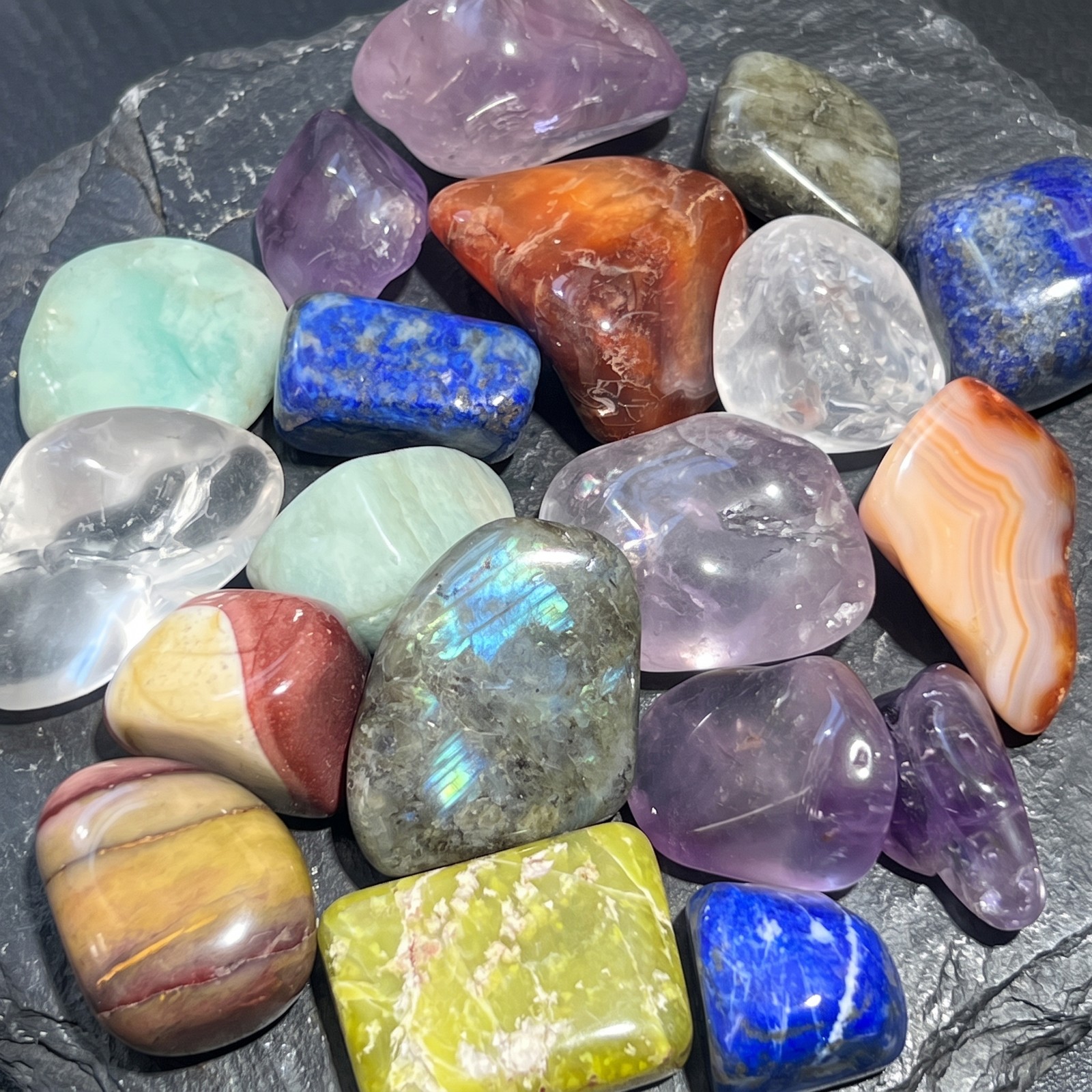 Assorted Tumbled Stones And Crystals Mix (By The Ounce or Pound) Wholesale