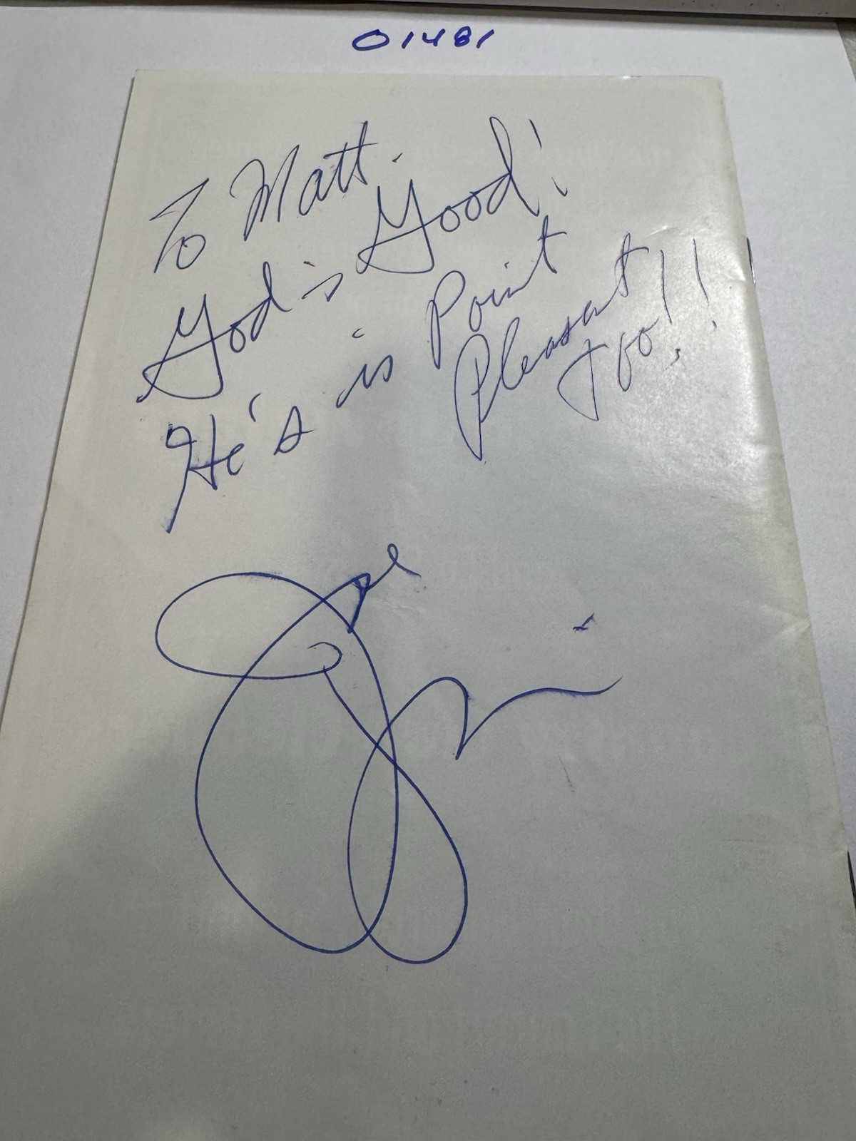 JOE PESCI authentic signed award brochure Tommy DeVito (4Seasons) Palm Springs
