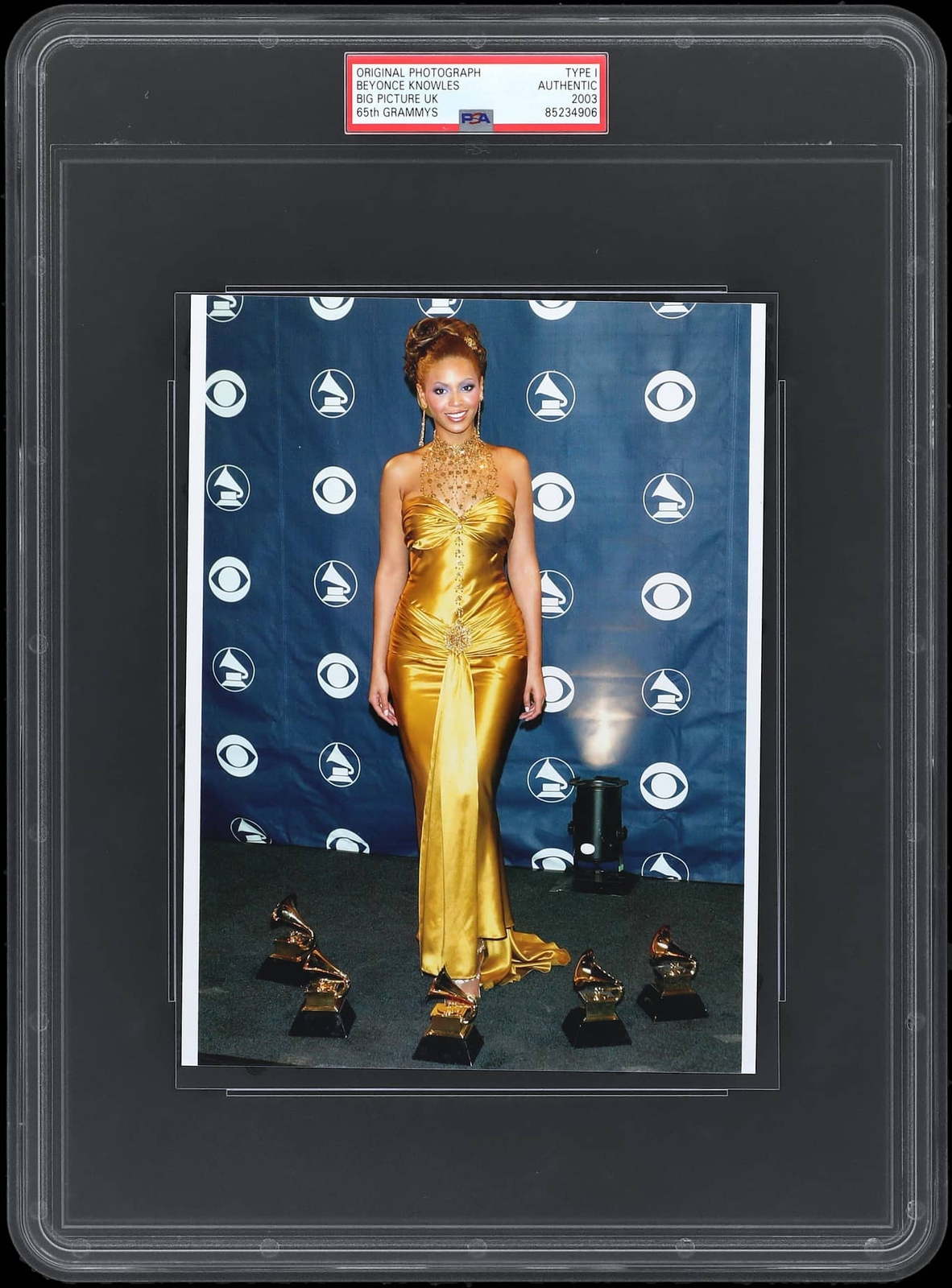 2003 Beyonce Knowles 65th Grammys Rookie Type 1 6x8 Original Photo PSA/DNA