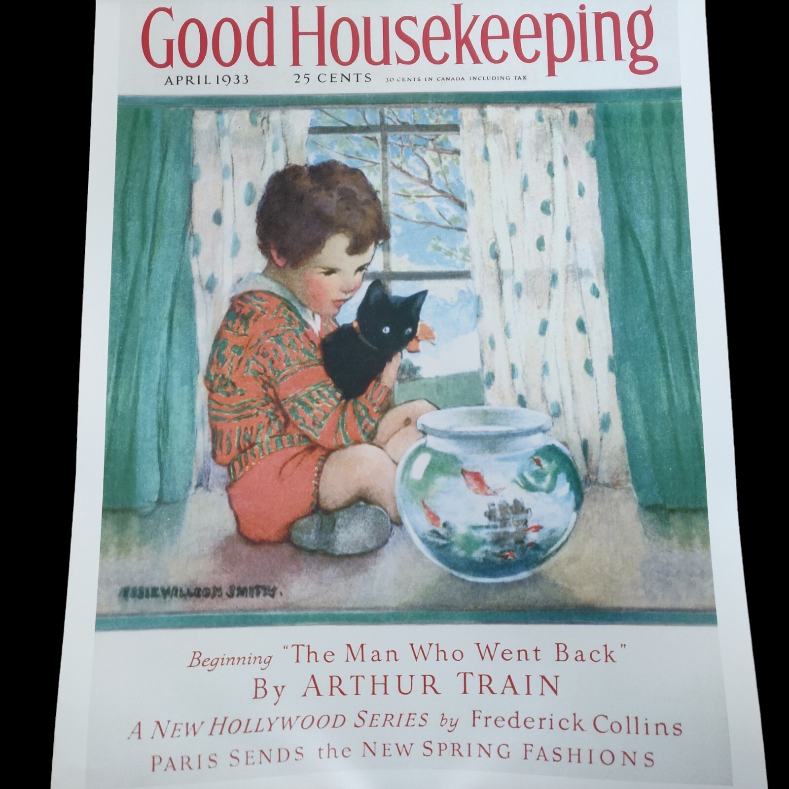 Vintage Good Housekeeping April 1933 Poster Print Jessie Willcox Smith 12\