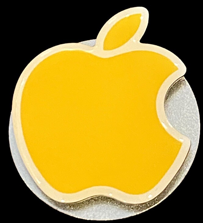 Apple Store Yellow Logo Enamel Pin – Apple Inc Advertising Collectible