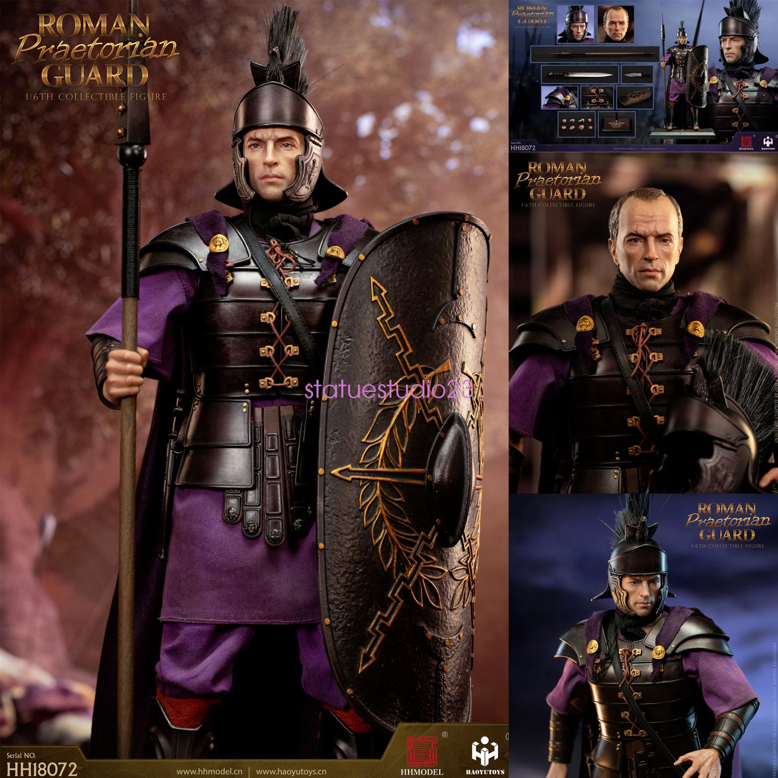 HHMODEL & HAOYUTOYS HH18072 Roman Praetorian Guard 1/6 Action Figure Gift