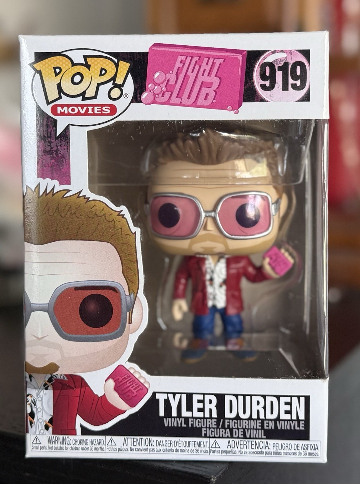 VAULTED Funko Pop Movies: TYLER DURDEN #919 (Fight Club 1996) w/Protector