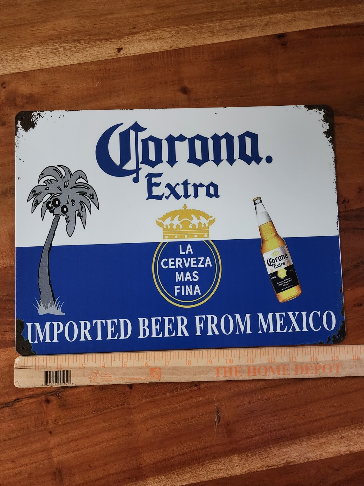 16x12 Corona Extra  Metal Bar Sign Beer Whisky Mancave Mexican Beach