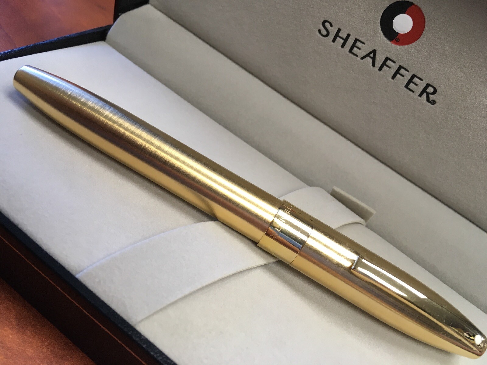 Sheaffer Legacy Heritage Brushed 22K Gold Plate Roller Ball
