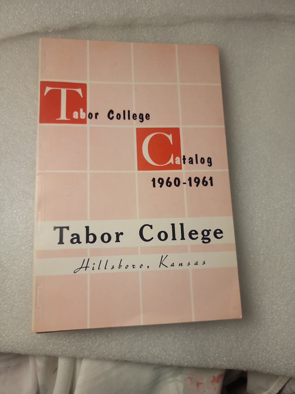 RARE FIND Vintage 1960-1961 Tabor College Catalog from Hillsboro, Kansas