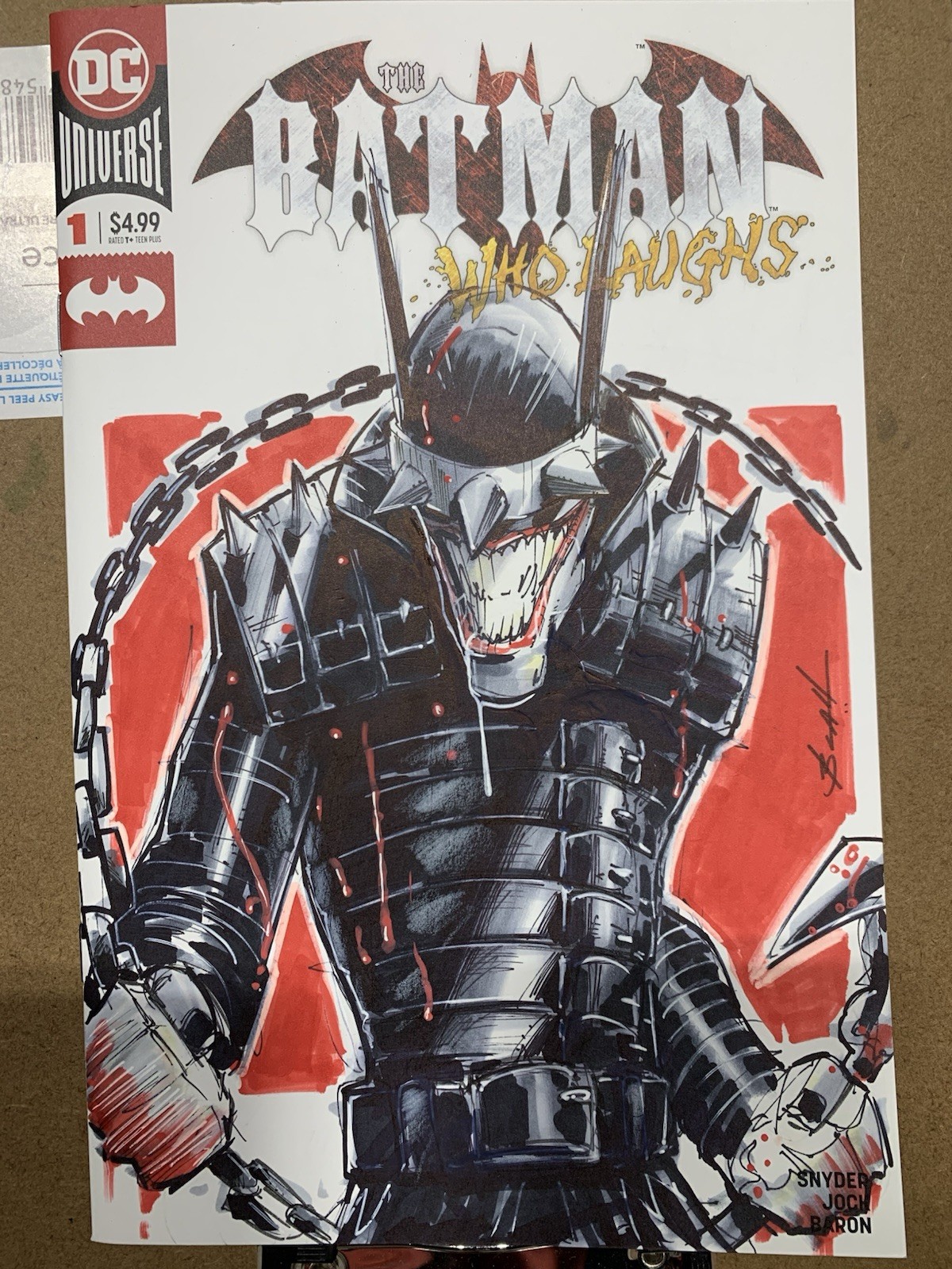 The Batman Who Laughs 1 Original Sketch Cover Variant
