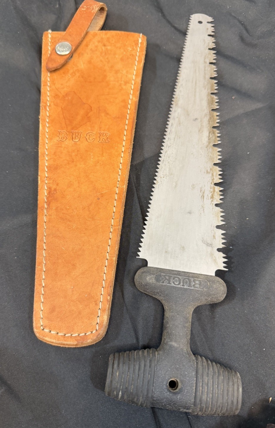 Buck SawBuck Vintage Double-Edge Saw with Leather Case
