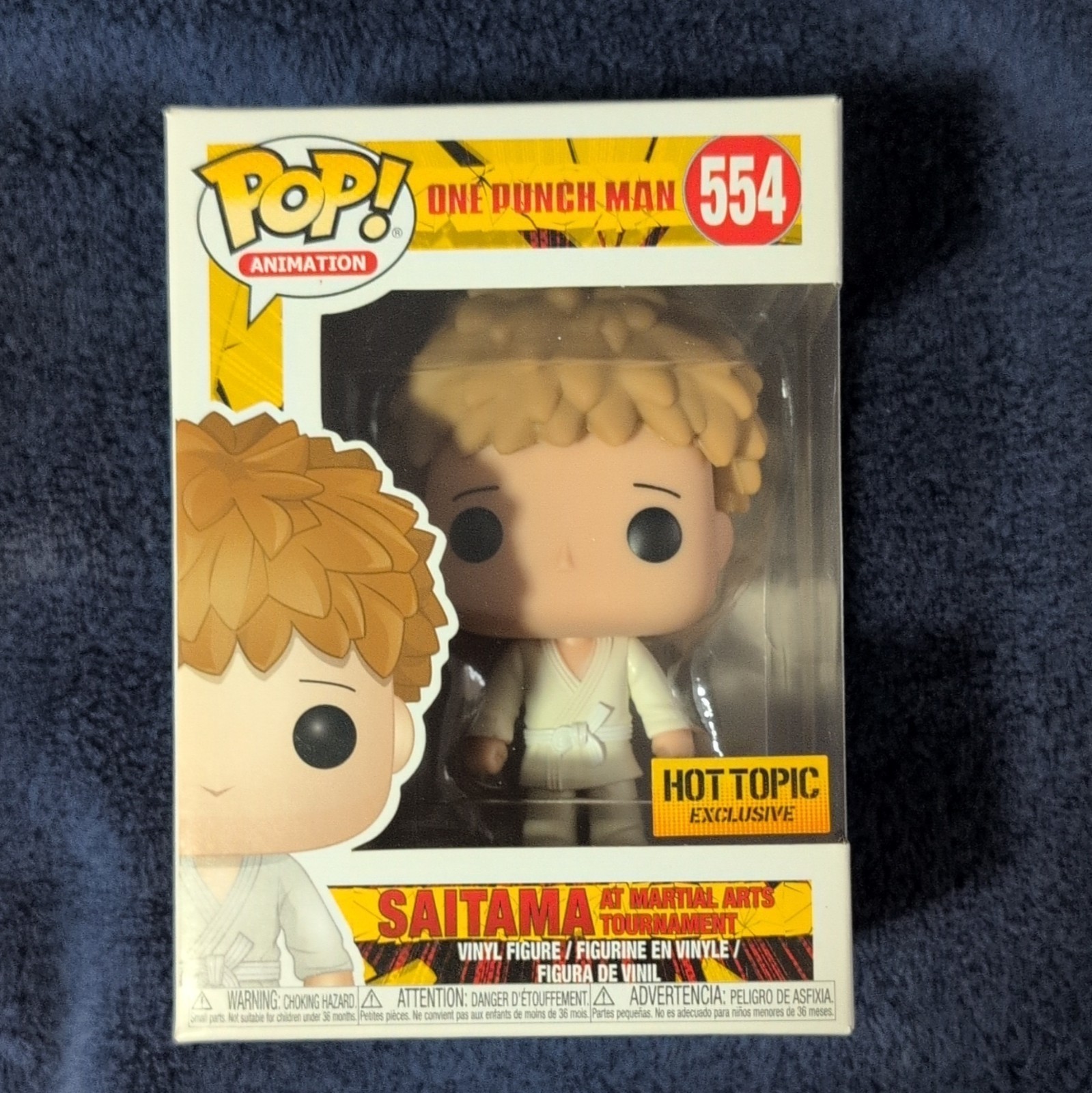 Funko Pop Animation One Punch Man Saitama Hot Topic Exclusive #554