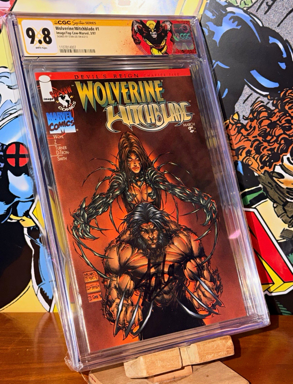 Wolverine/Witchblade #1 CGC SS 9.8 (1997) Stan Lee SIGNED Marvel 1/1