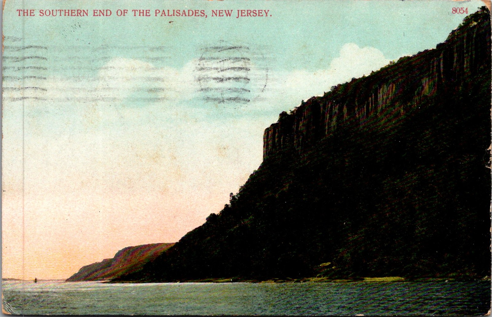 Southern End of Palisades New Jersey Vintage Postcard 5P18-26