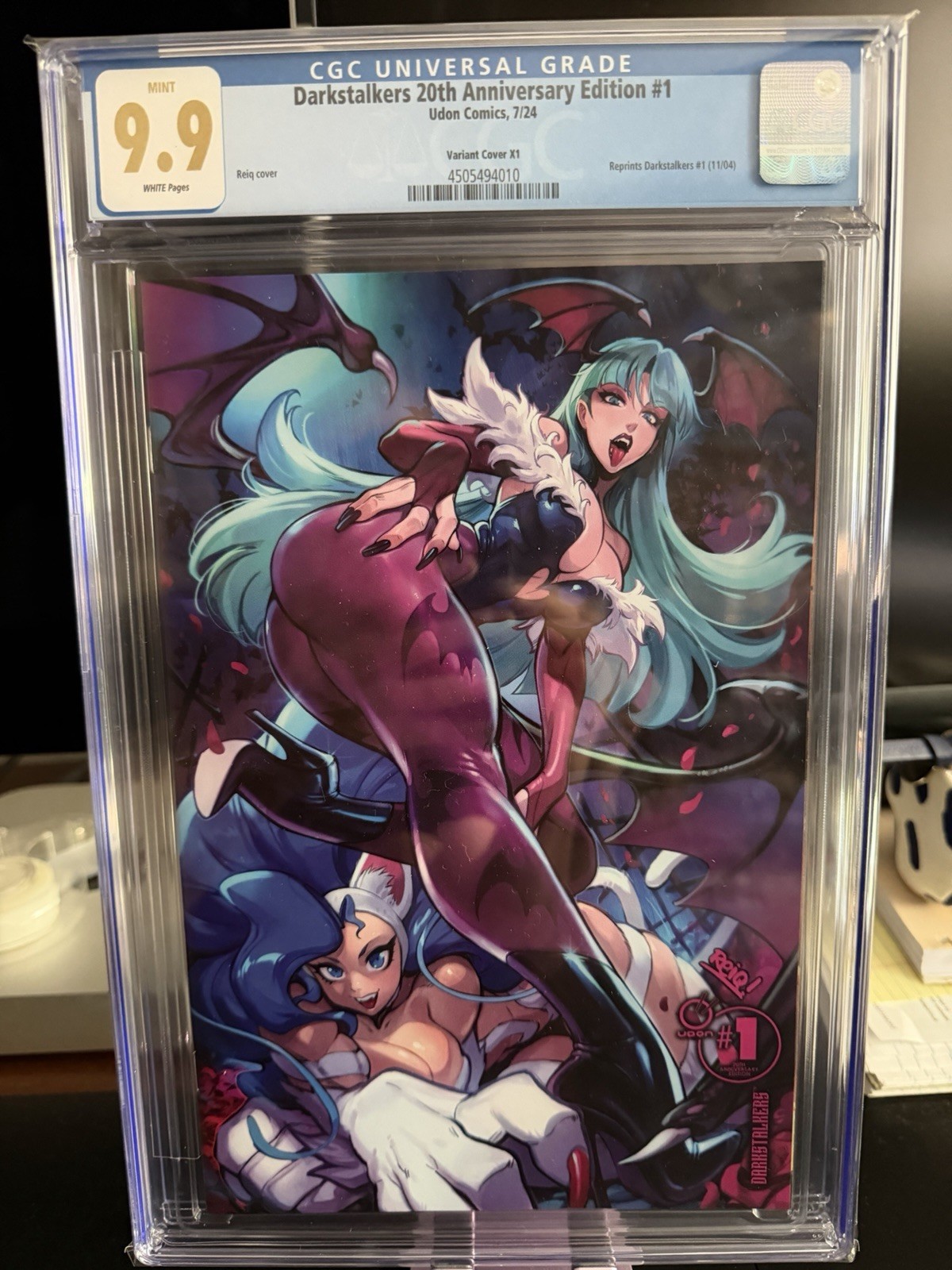 DARKSTALKERS 20th Anniversary Edition #1 * CGC 9.9 * REIQ * Morrigan Variant