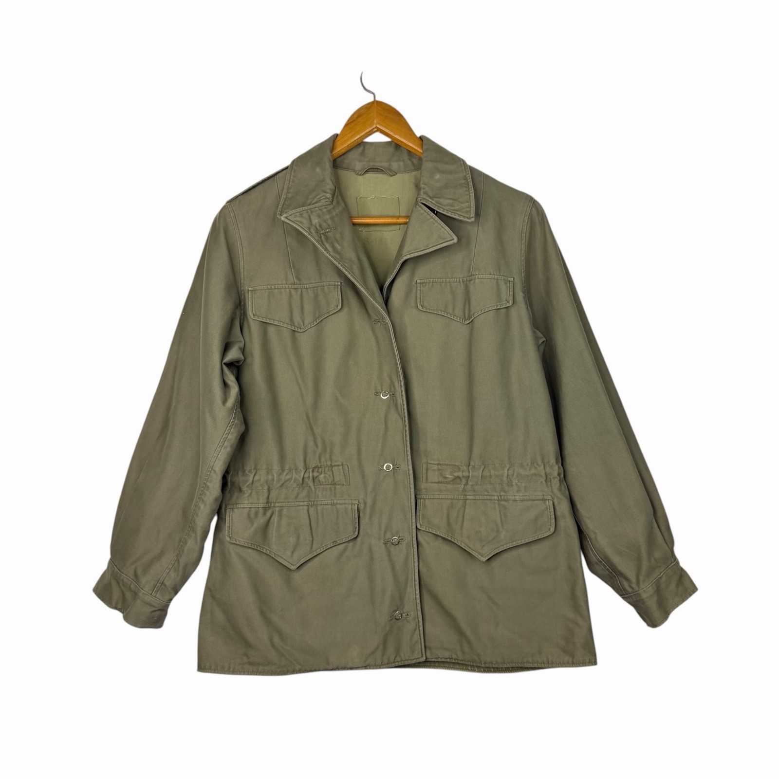 Vintage WWII US Army M-1943 Field Jacket Size Small M43 Cotton Combat Military