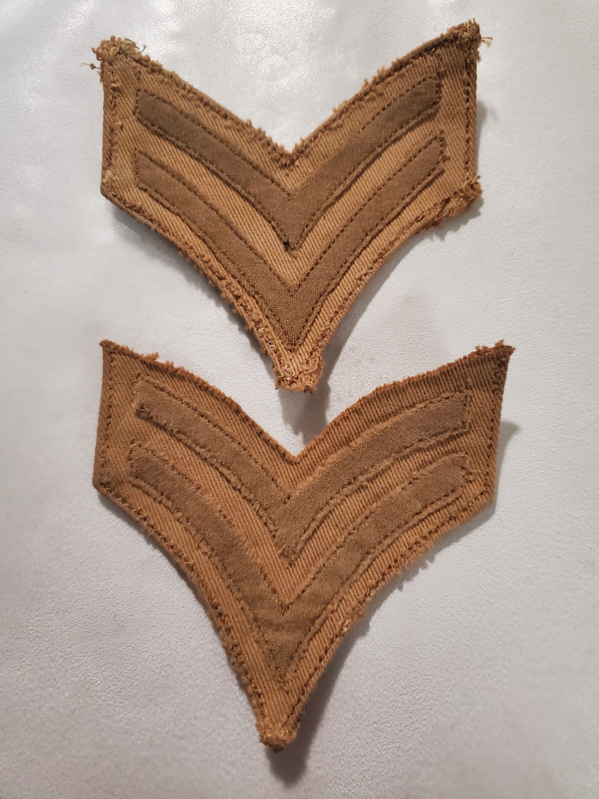 WW11 U.S. Army enlisted rank chevrons