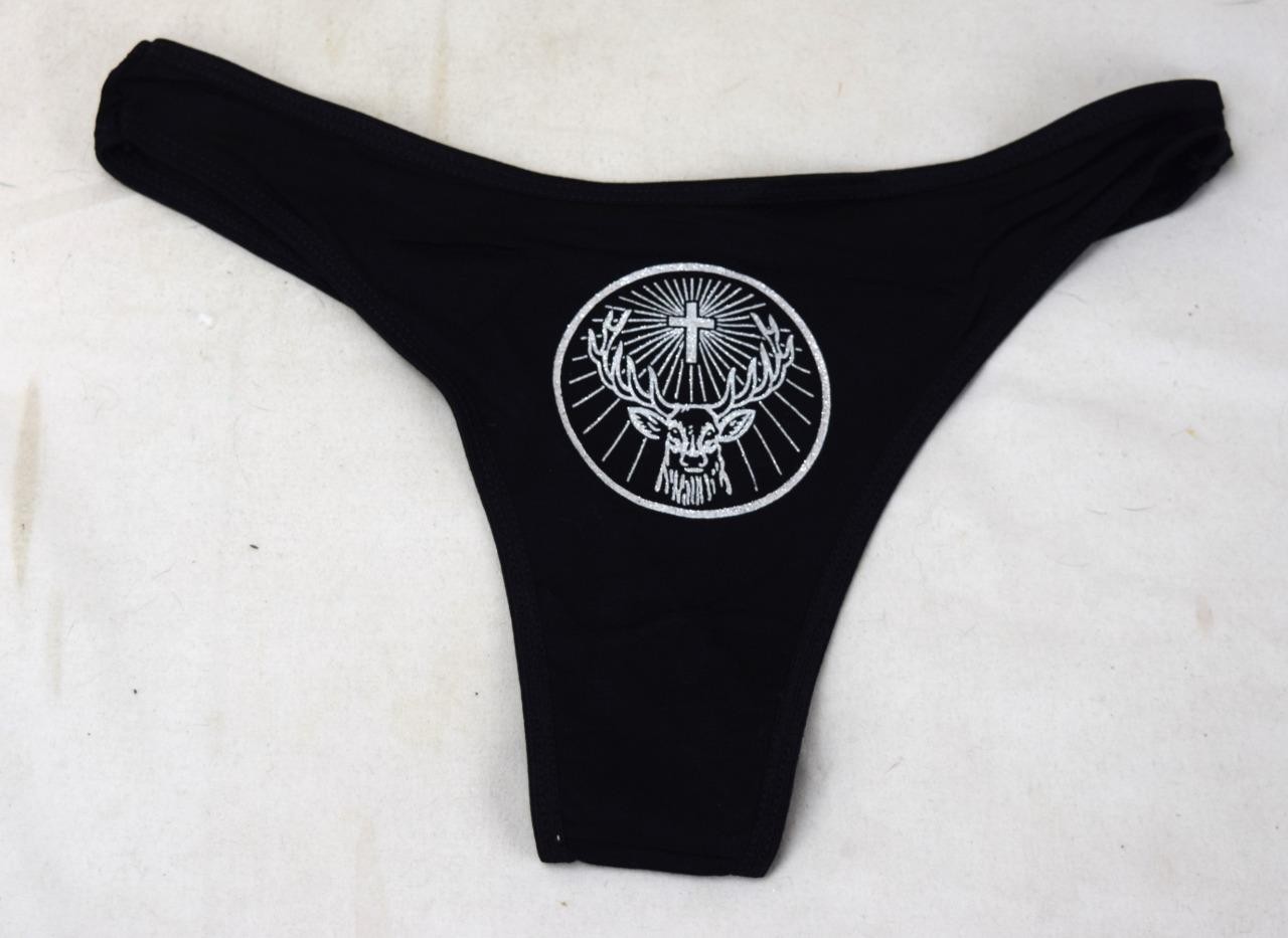 Jagermeister Black Sexy Panty Thong Women Size Medium New
