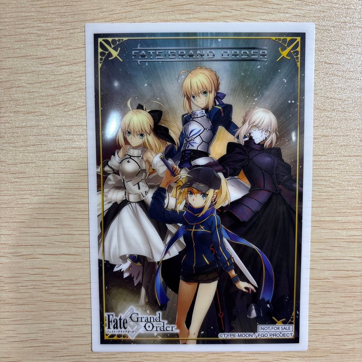 Fate FGO Collaboration Cafe Bonus Clear Bromide Saber Saber Alter